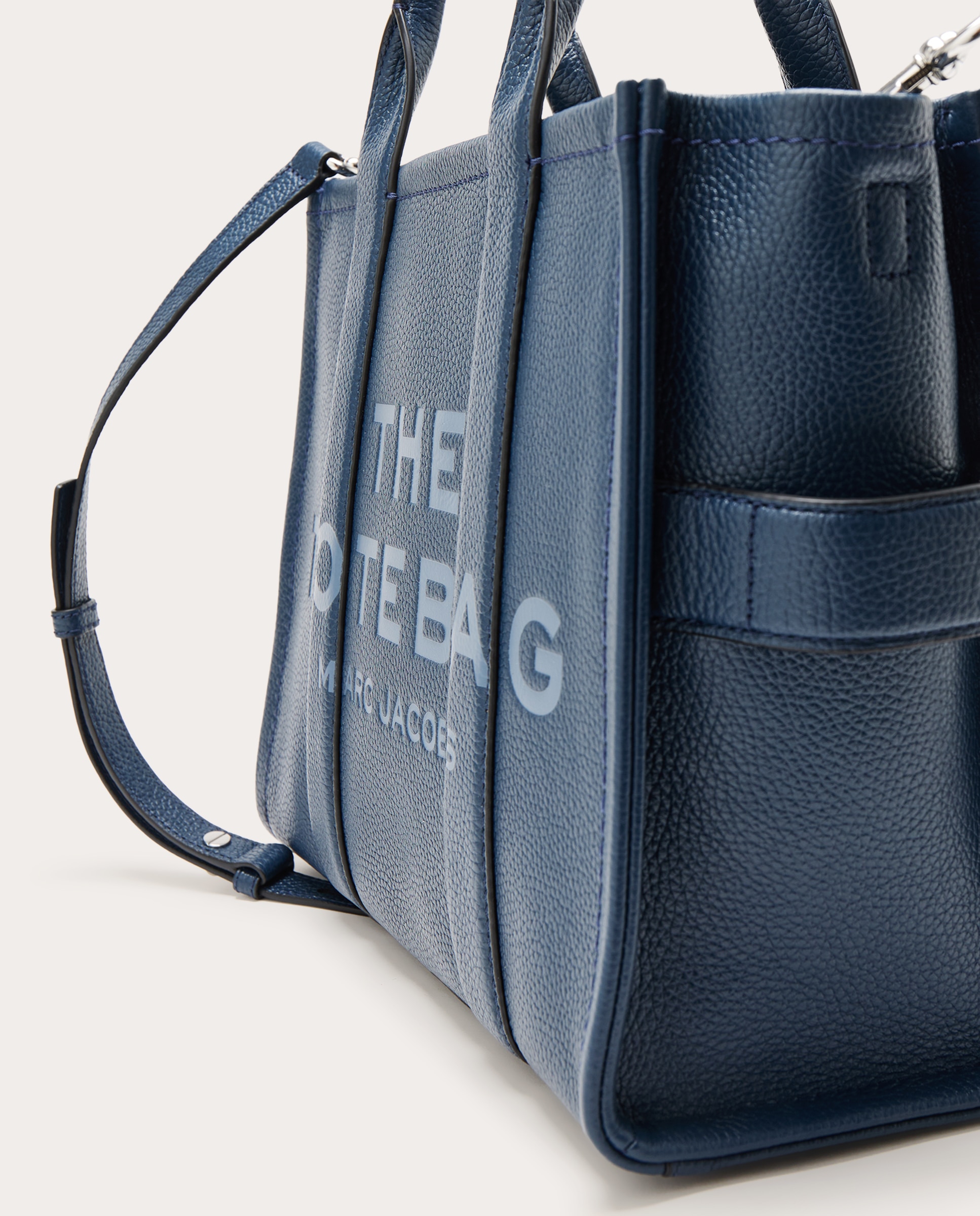 Bolso shopping Tote Medium de piel - Azul marino Azul marino-6