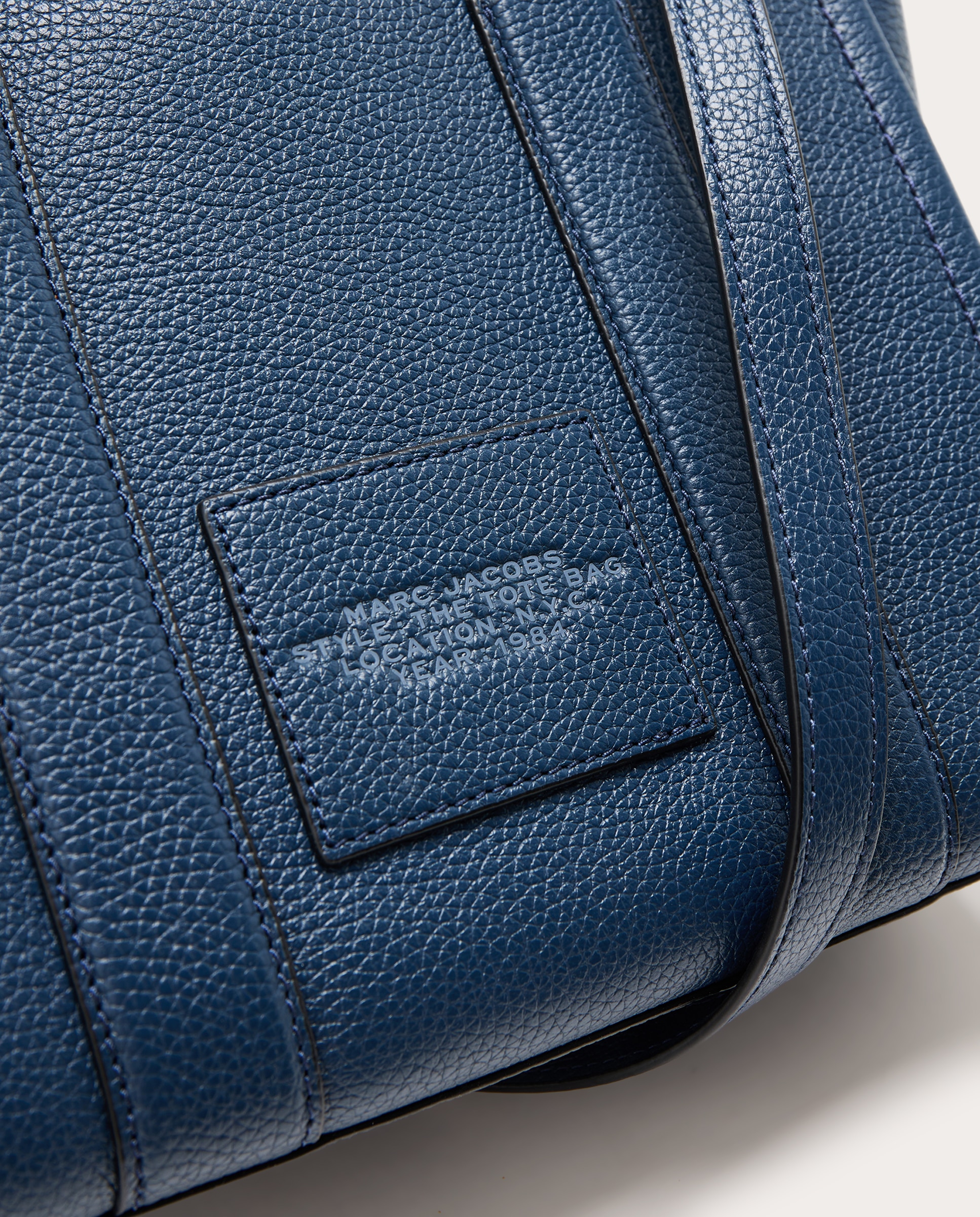 Bolso Tote Small de piel - Azul marino Azul marino-6
