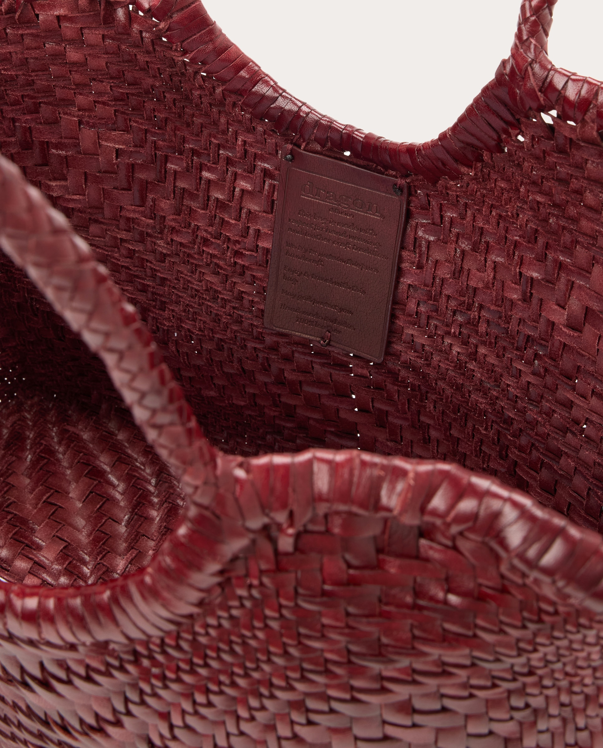 Imagen 5 de Bolso shopping Nantucket Optic de piel - Burdeos Burdeos