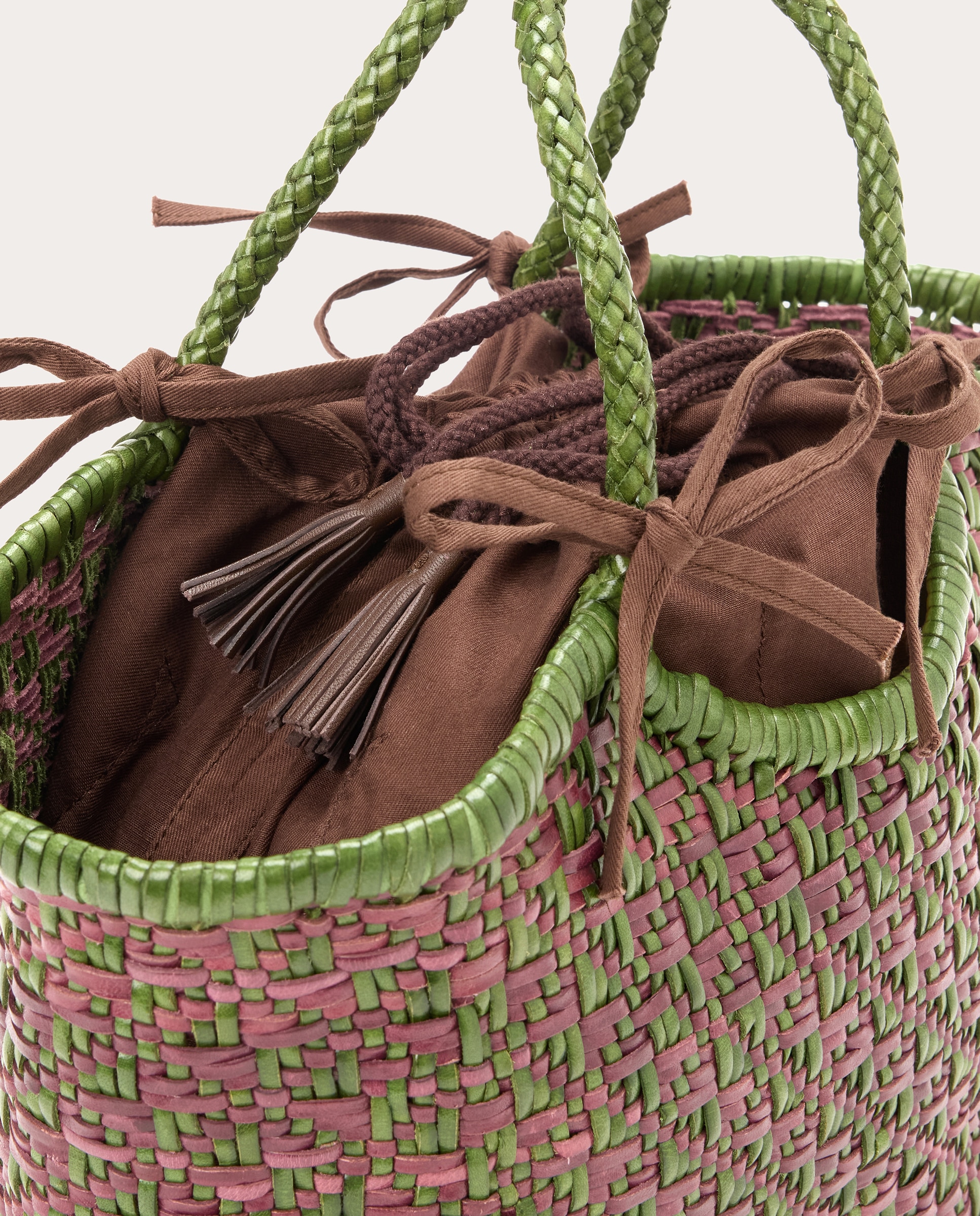 Imagen 4 de Bolso shopping Maori Nantucket de piel - Verde Verde