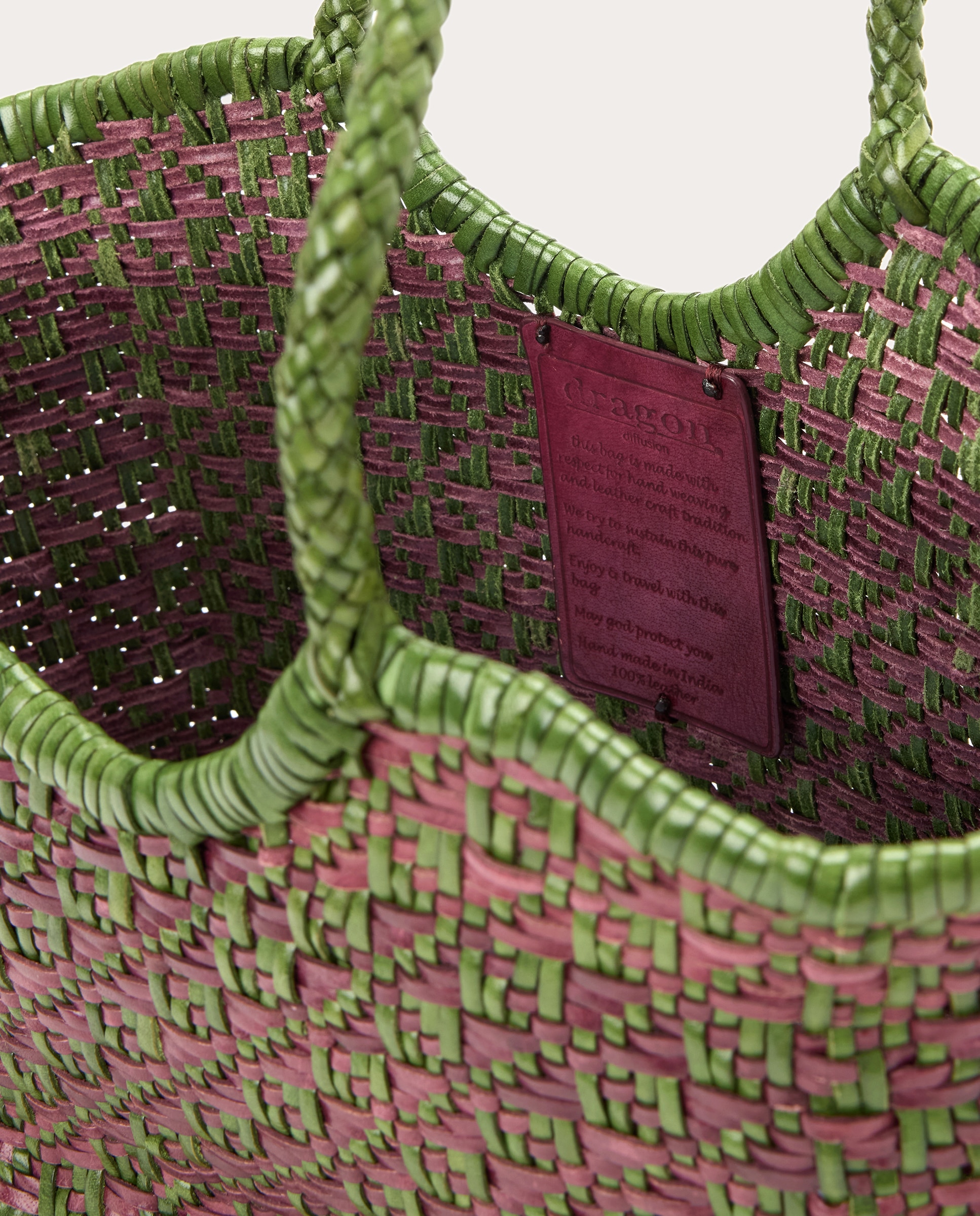 Imagen 5 de Bolso shopping Maori Nantucket de piel - Verde Verde