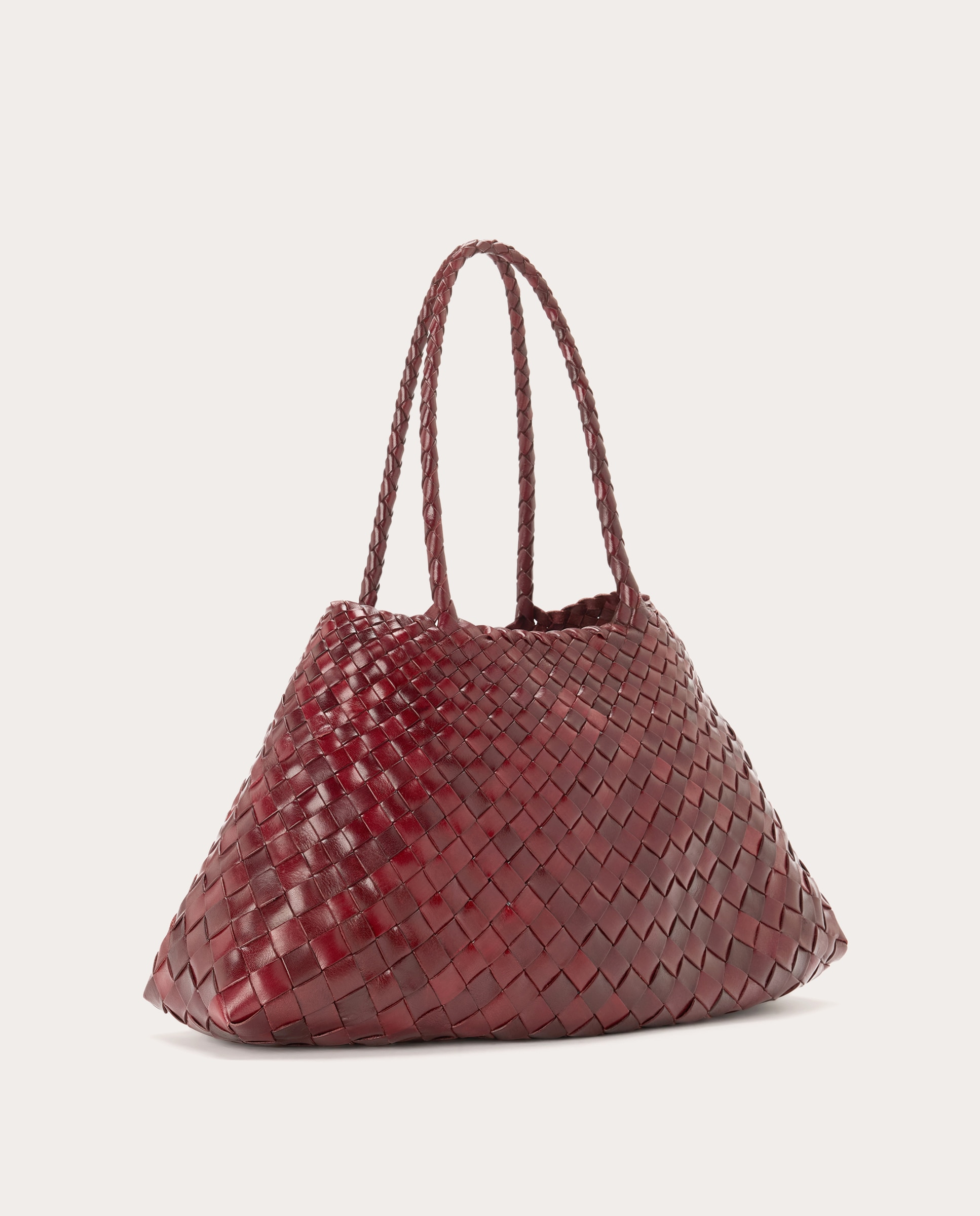 Imagen 2 de Bolso shopping Santa Croce Big de piel - Burdeos Burdeos