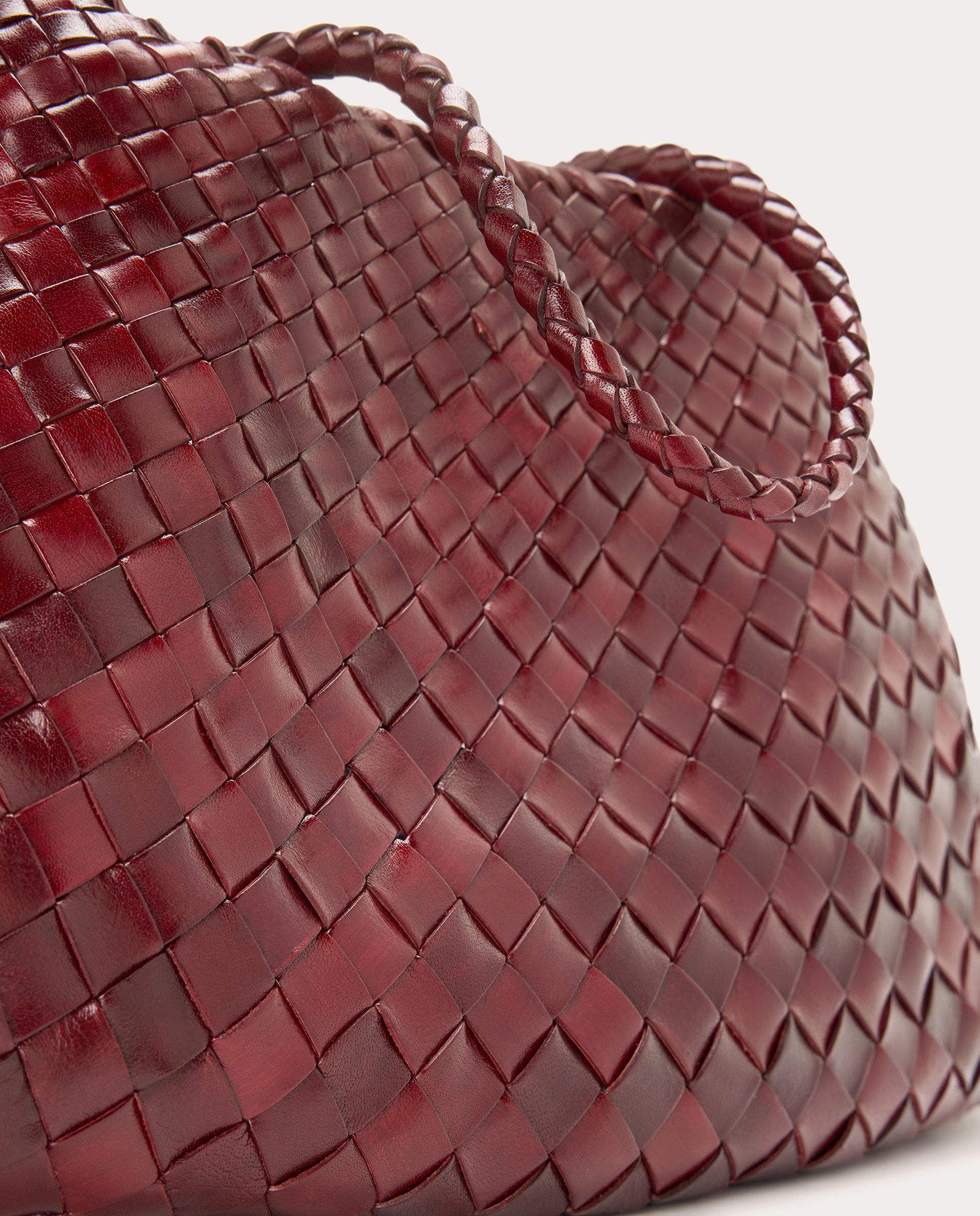 Imagen 3 de Bolso shopping Santa Croce Big de piel - Burdeos Burdeos