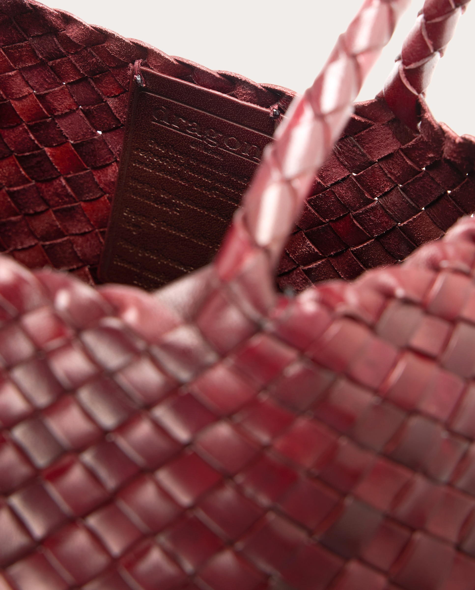 Imagen 5 de Bolso shopping Santa Croce Big de piel - Burdeos Burdeos