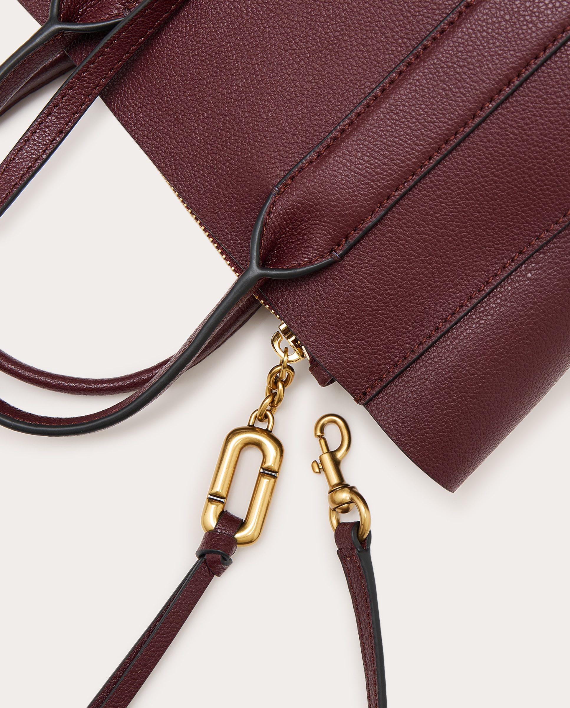 Imagen 6 de Bolso Work Tote de piel - Burdeos Burdeos