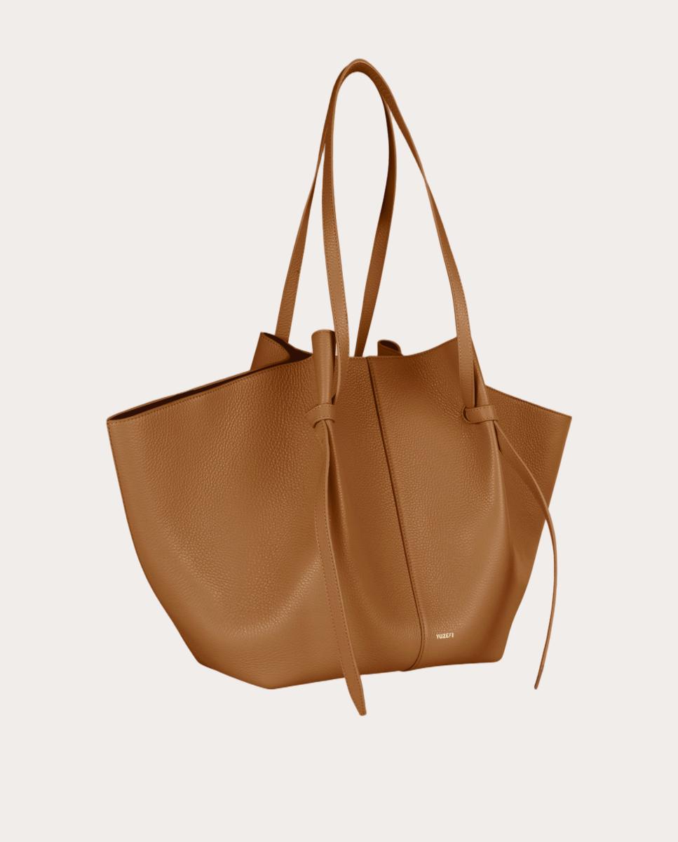 Imagen 2 de Bolso shopping Mochi de piel - Marrón claro Marrón claro