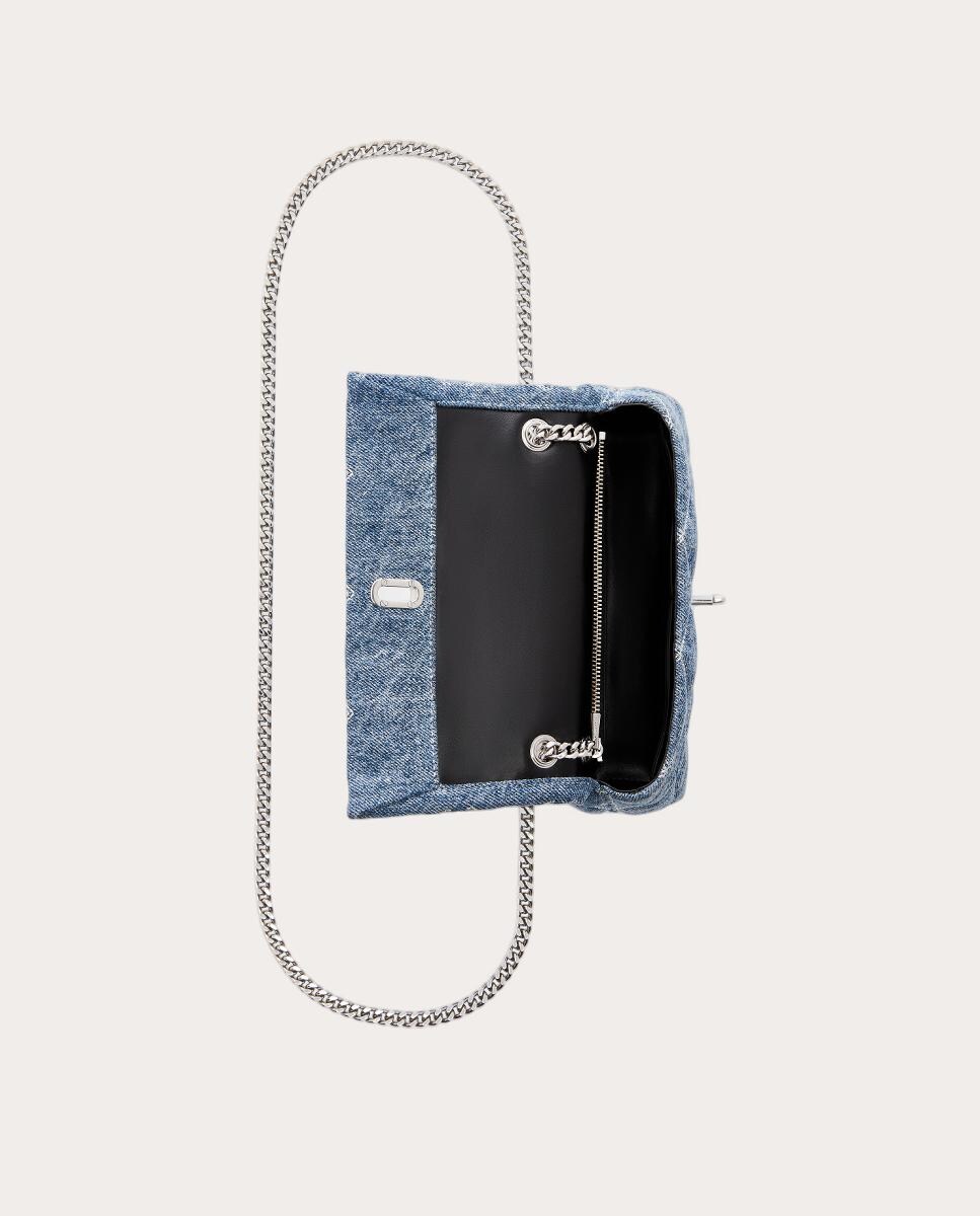 Mala de Ombro Dual Chain Wallet Azul-2