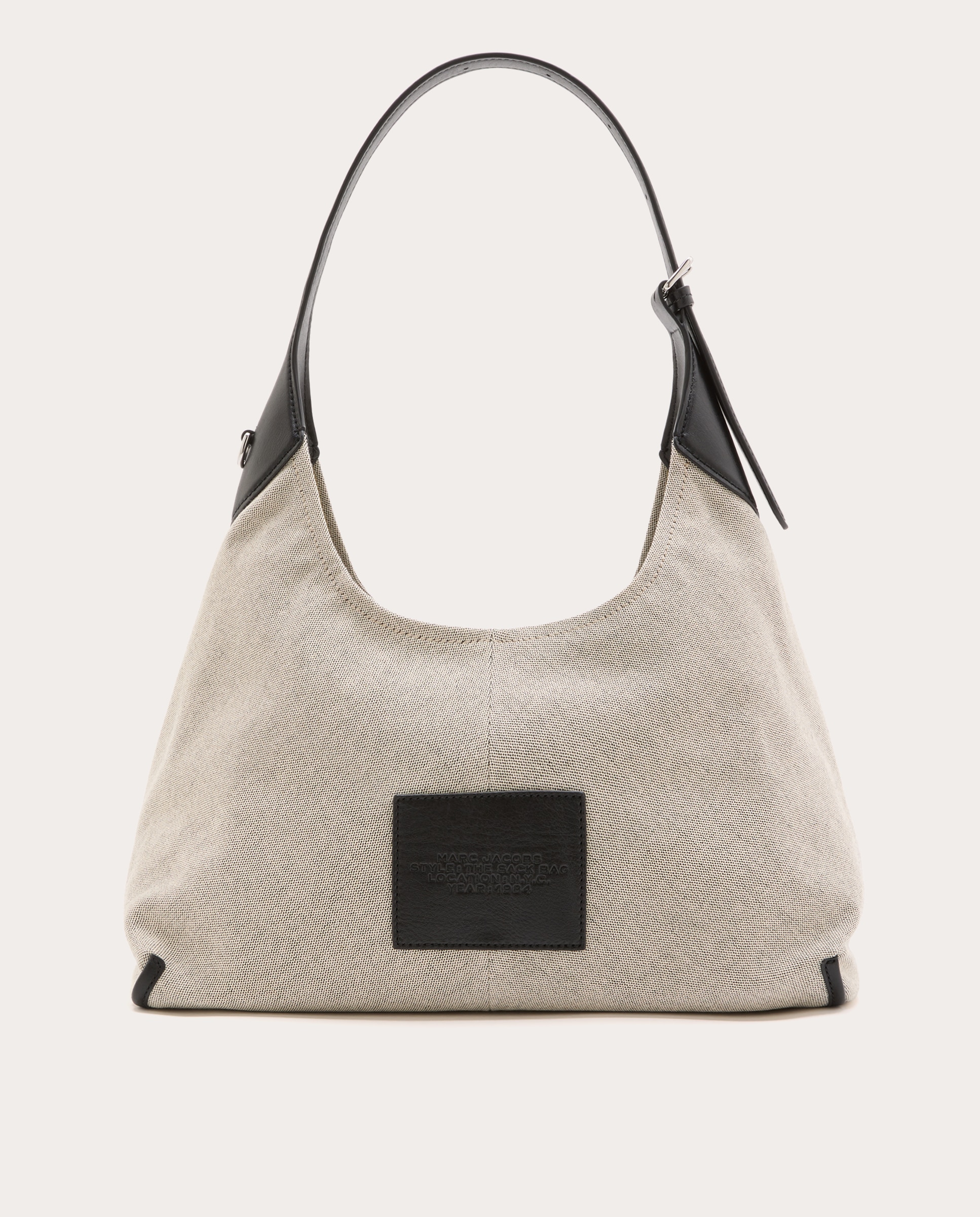 Mala de Ombro Canvas Belted Sack Bege-2
