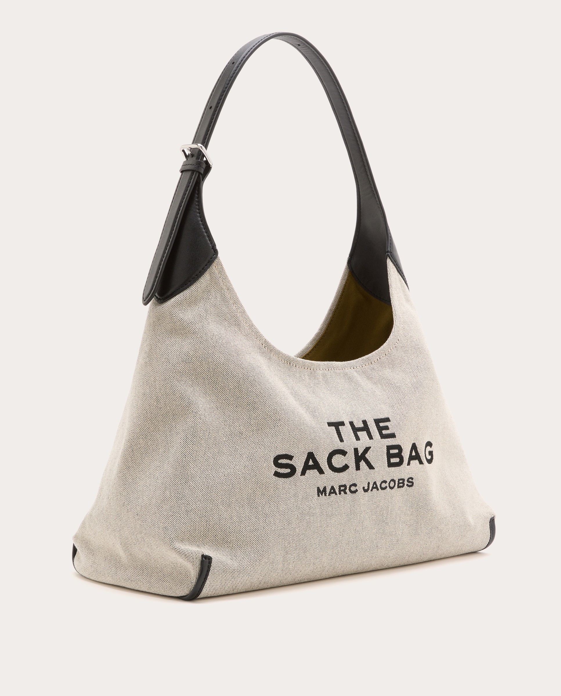Mala de Ombro Canvas Belted Sack Bege-3