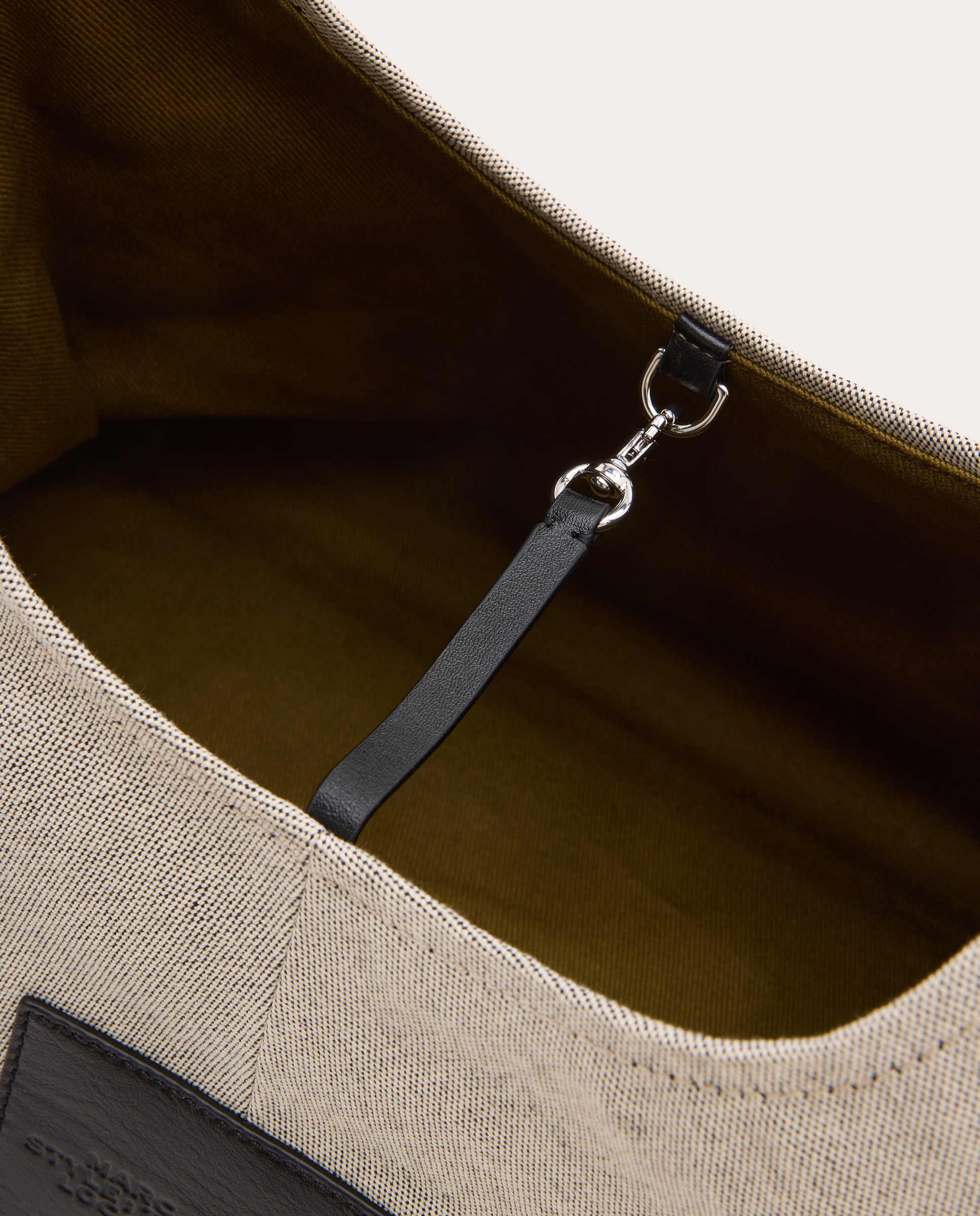 Mala de Ombro Canvas Belted Sack Bege-6