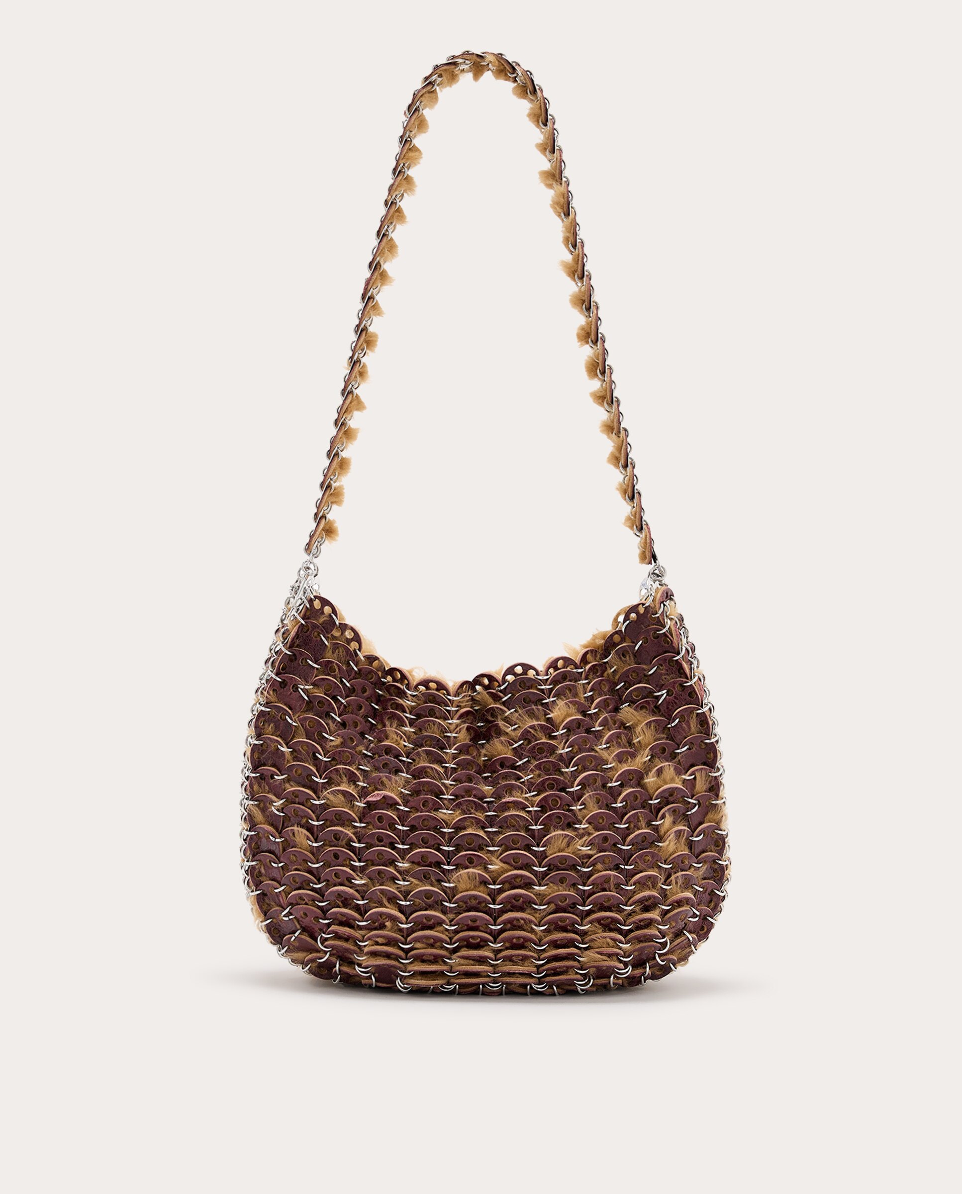 Imagen 2 de Bolso hombro Moon Hobo de efecto pelo - Marrón Marrón
