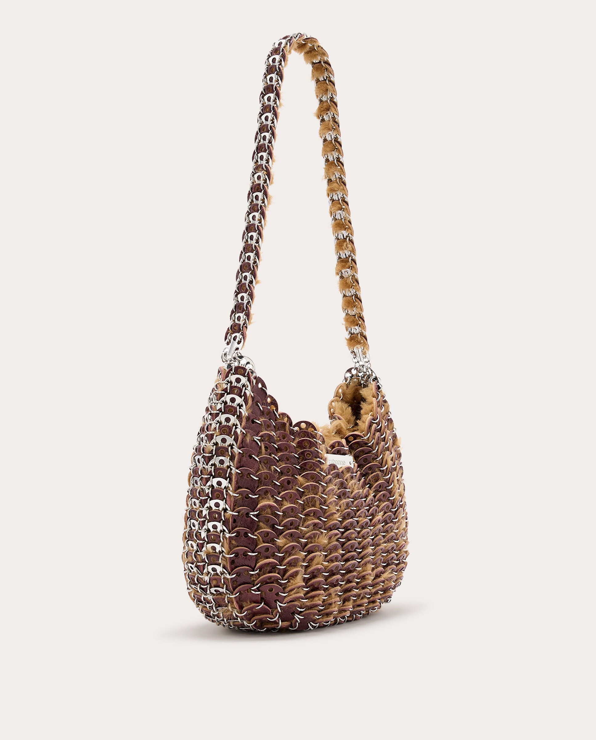 Imagen 3 de Bolso hombro Moon Hobo de efecto pelo - Marrón Marrón