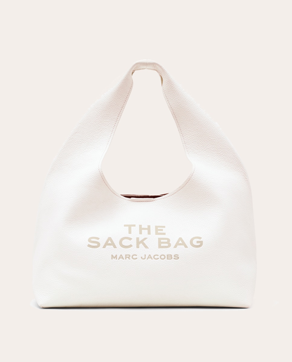 Mala de Ombro The Sack em Pele Branco-7