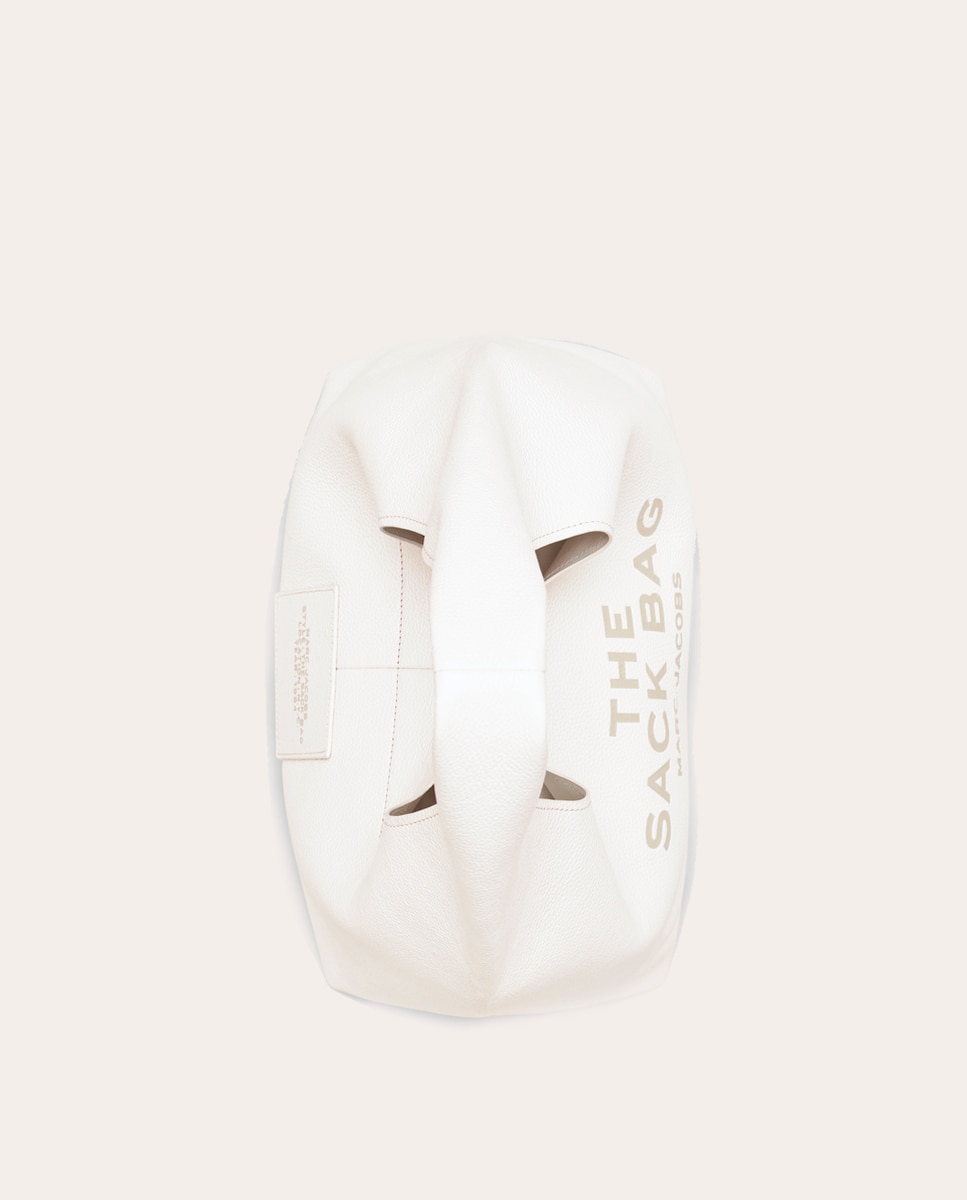 Mala de Ombro The Sack em Pele Branco-10
