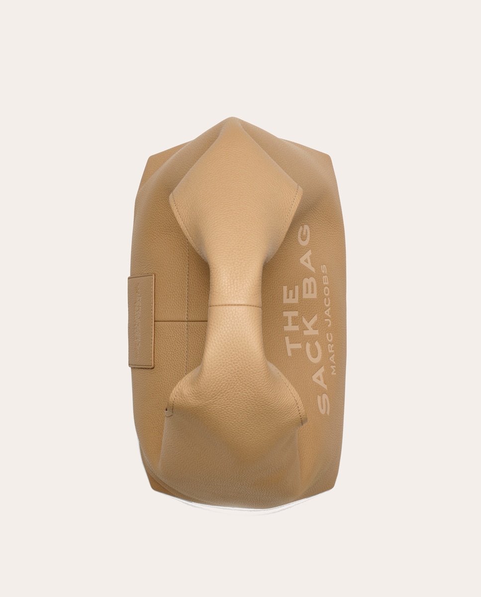Bolso de hombro The Sack de piel Camel Camel-5