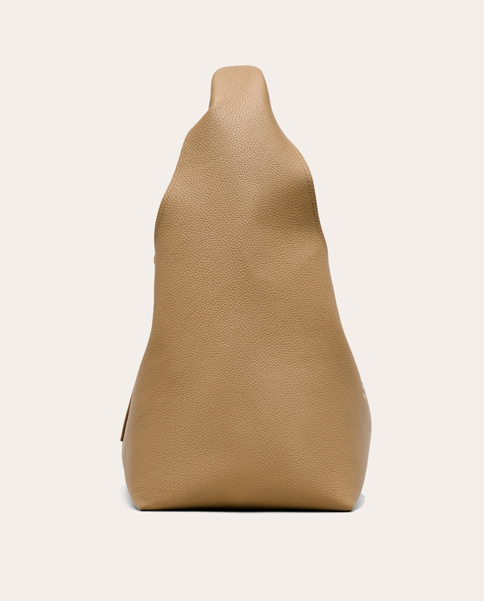 Bolso de hombro The Sack de piel Camel Camel-6