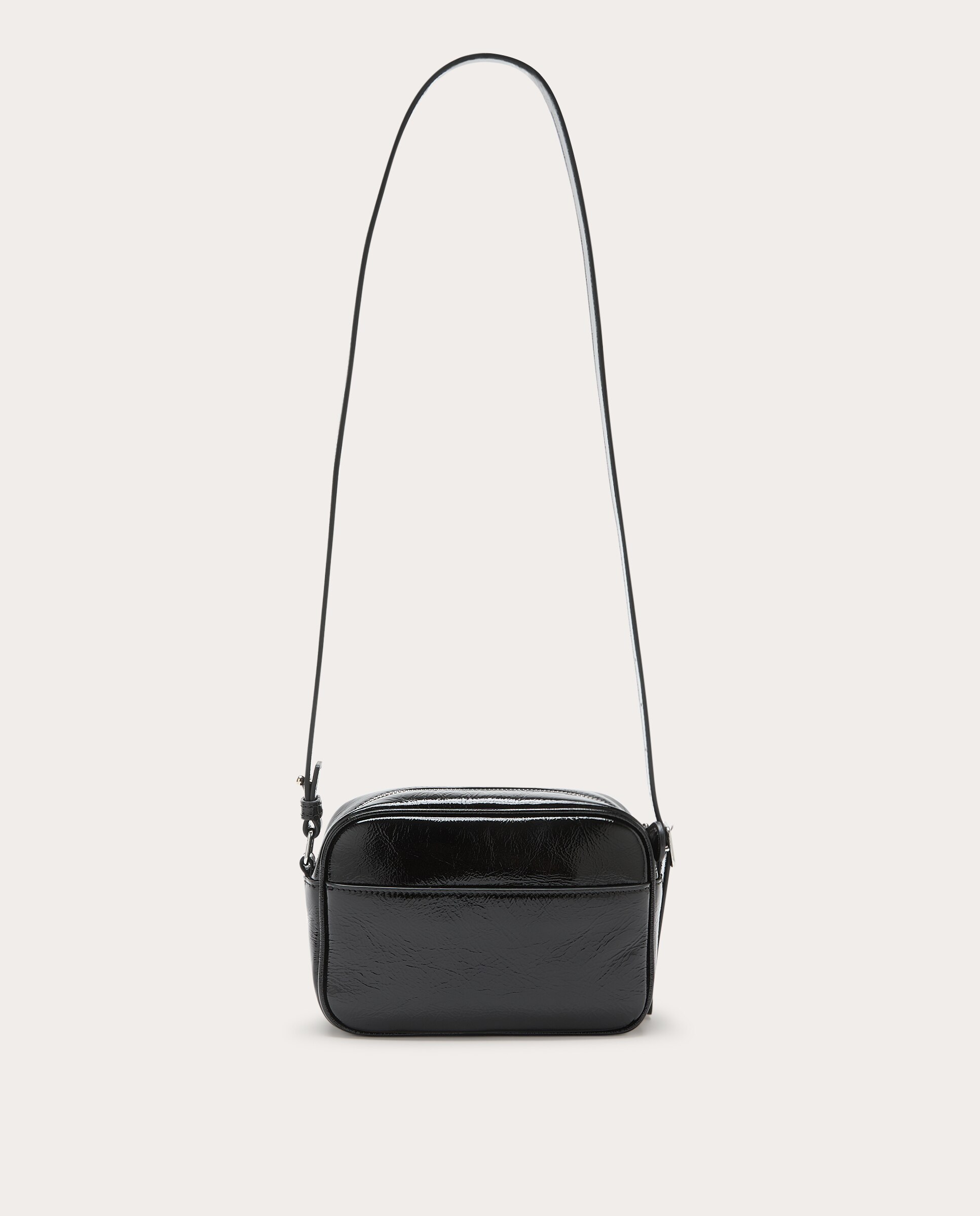 Bolso de hombro Camera de vinilo - Negro Negro-3