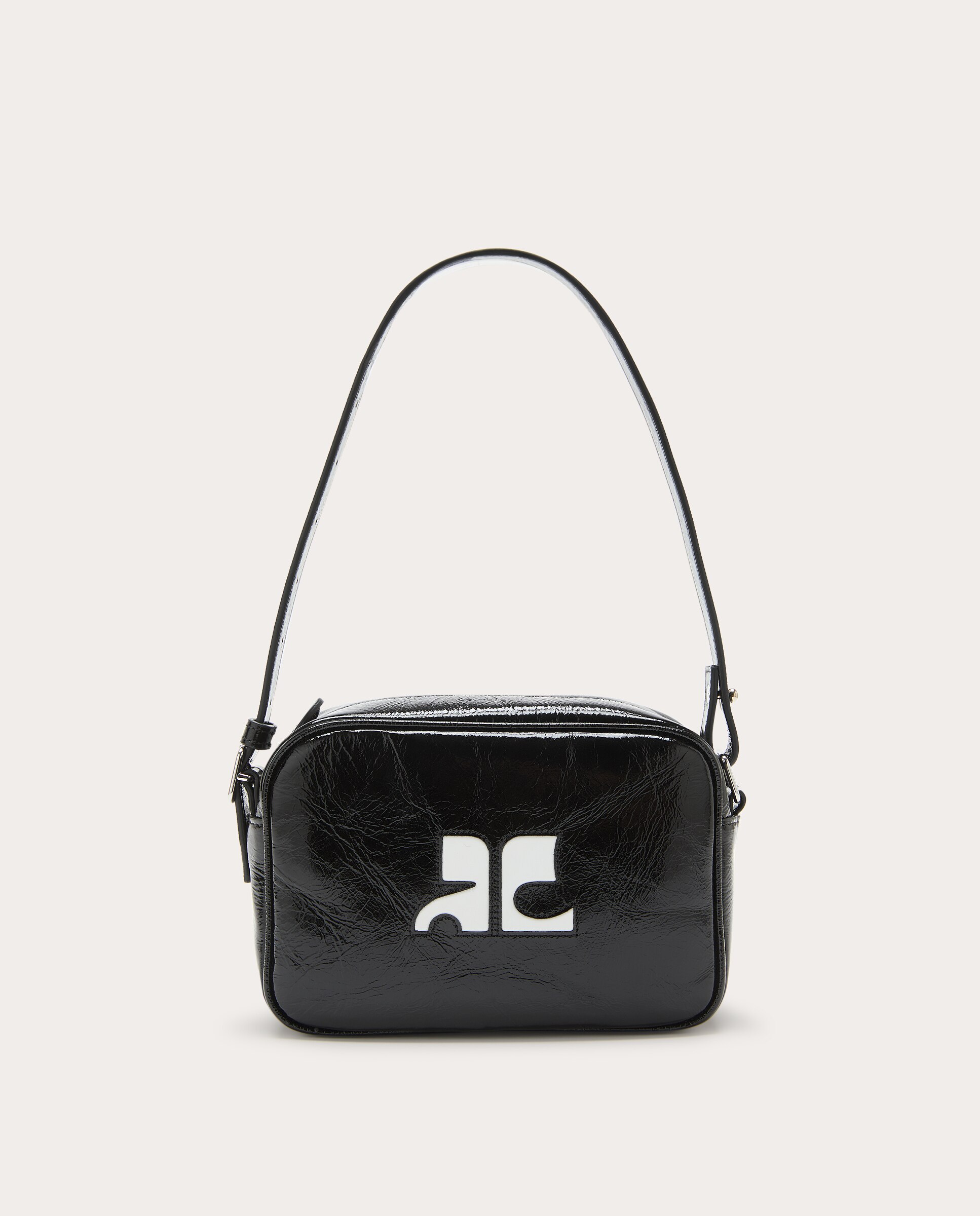 Bolso de hombro Camera de vinilo - Negro Negro-5