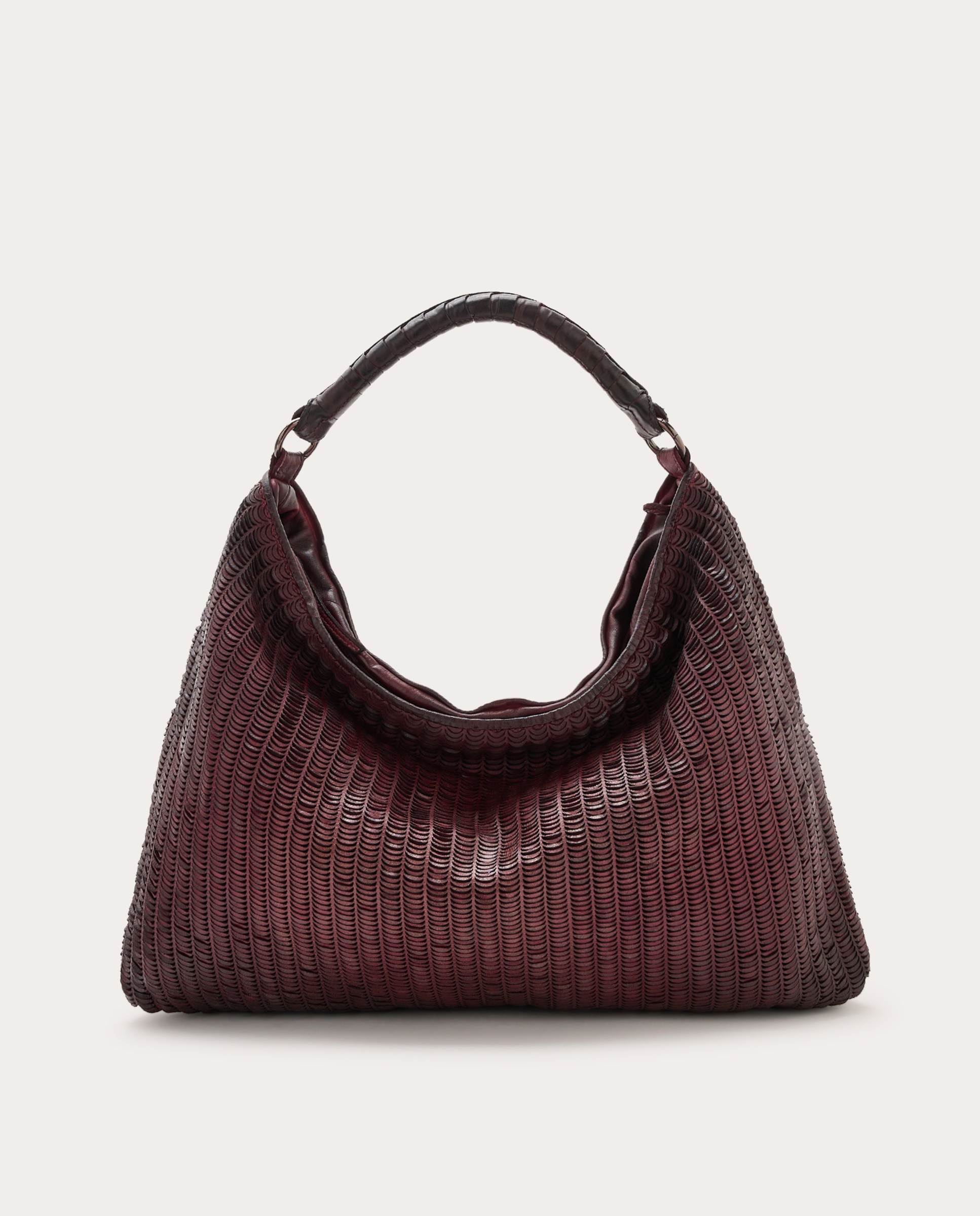 Imagen 1 de Bolso de hombro de piel - Burdeos Burdeos