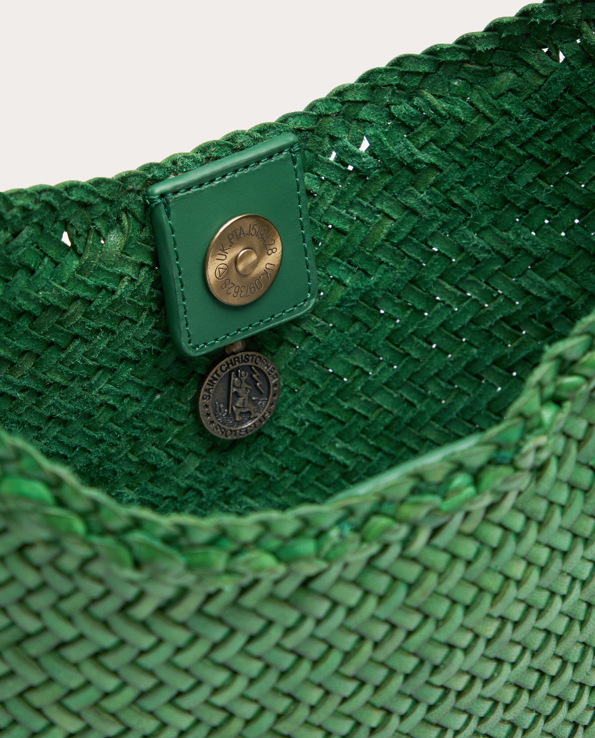 Bolso de hombro Nova Luna de piel - Verde Verde-3