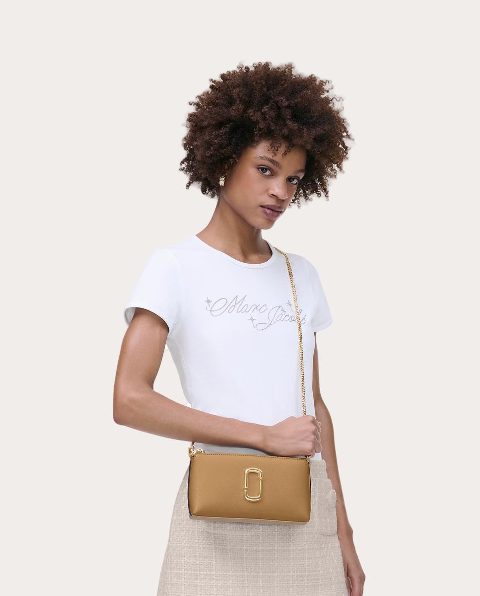 Mala de Ombro Pochette em Pele Camel-2