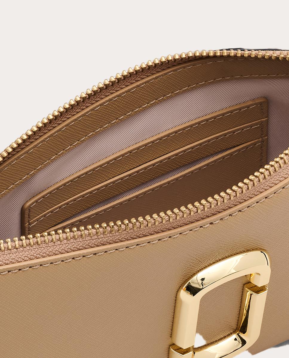 Mala de Ombro Pochette em Pele Camel-4