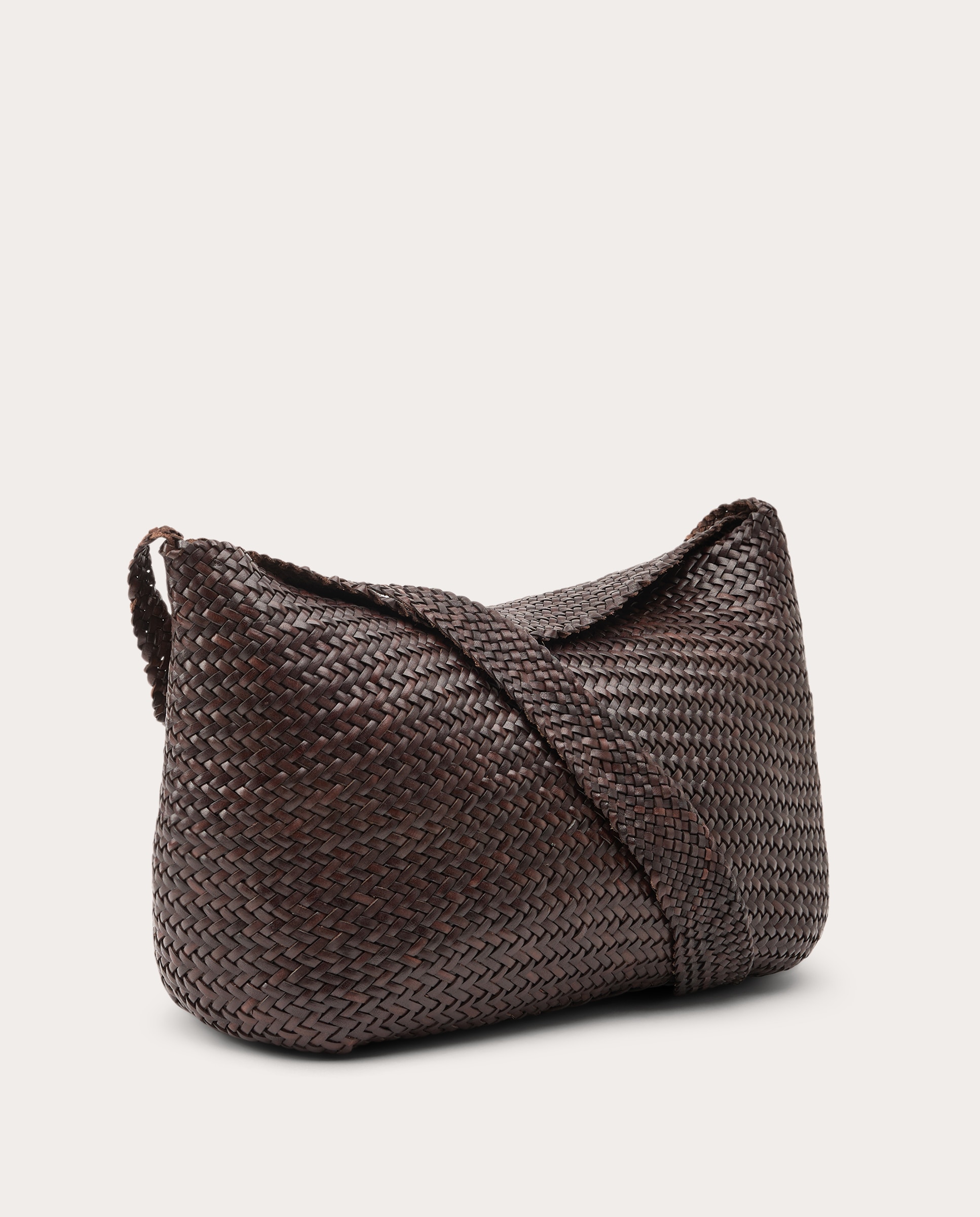 Mala de Ombro Santa Marta em Pele Castanho-escuro-2