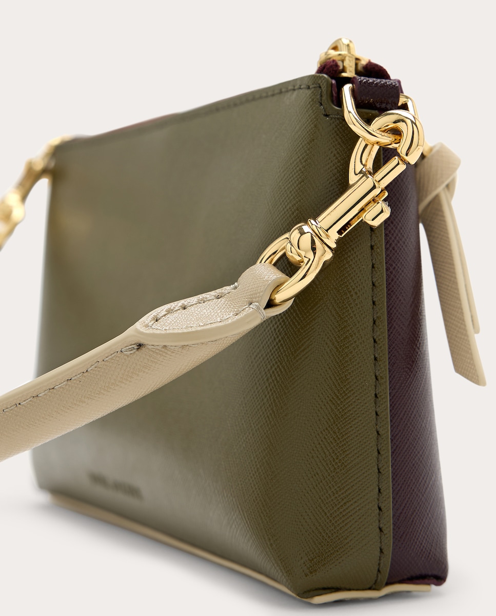 Mala de Ombro Pochette em Pele Branco-5