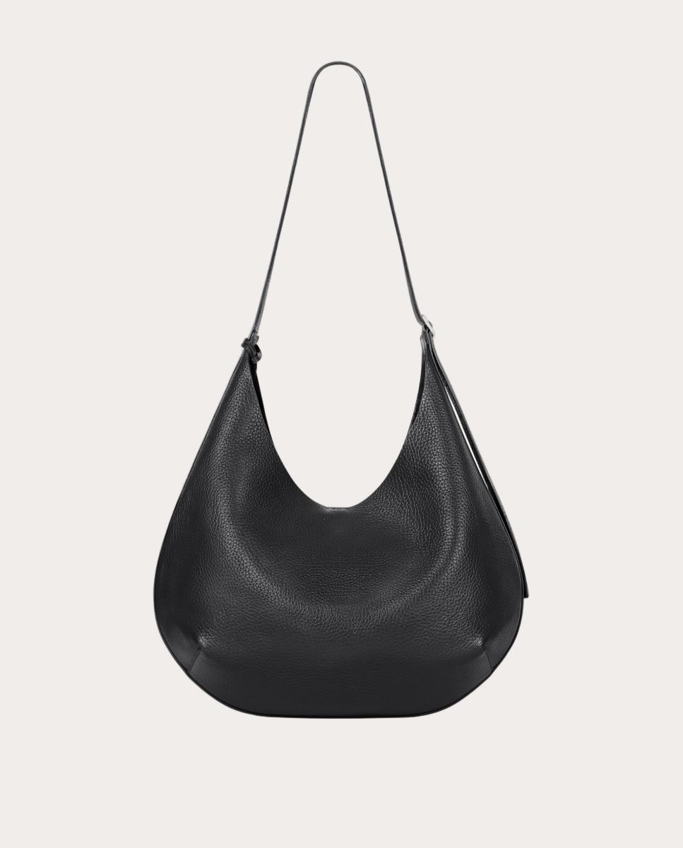 Imagen 3 de Bolso Hobo de piel - Negro Negro