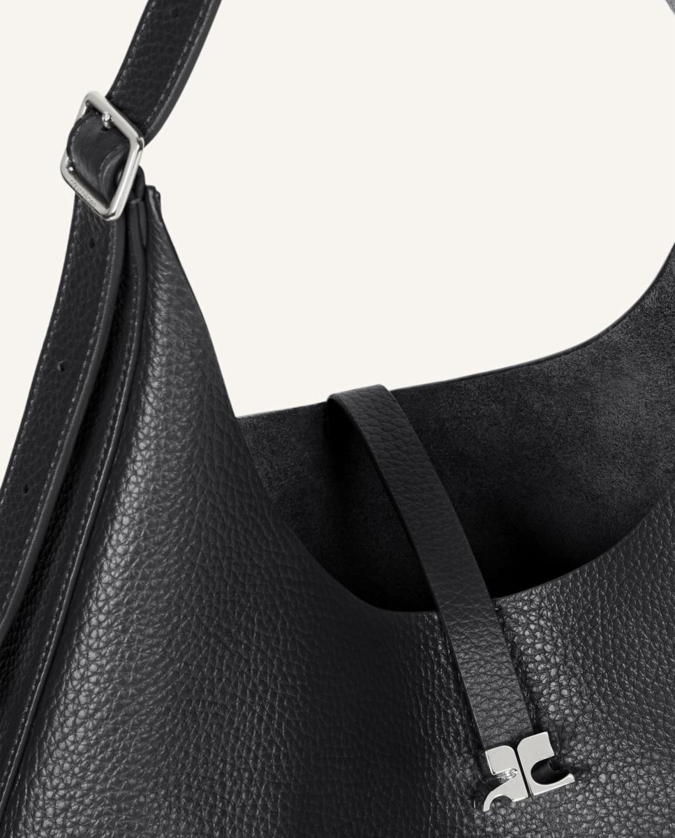 Imagen 5 de Bolso Hobo de piel - Negro Negro