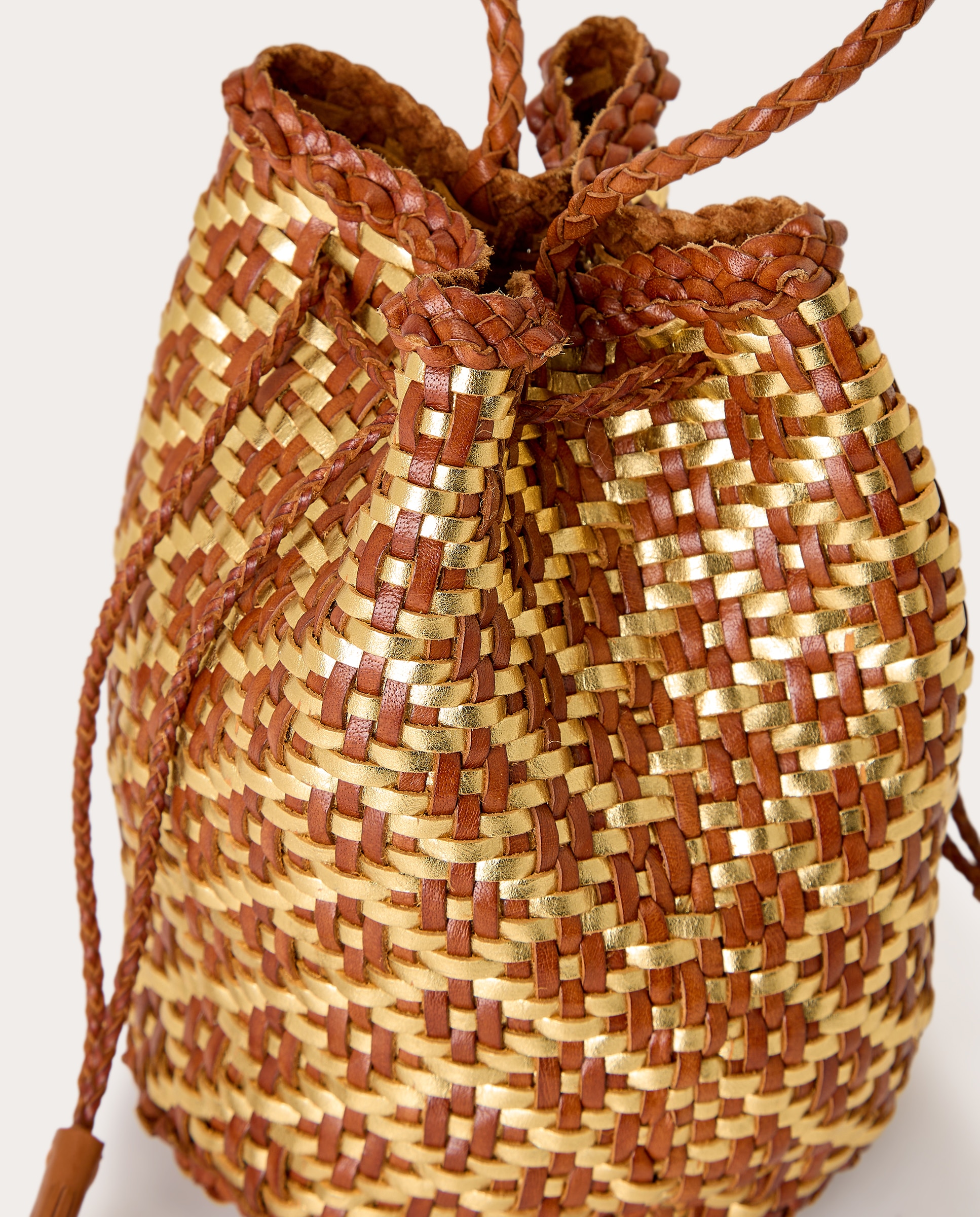 Mala de Ombro Pompom Double Castanho-4