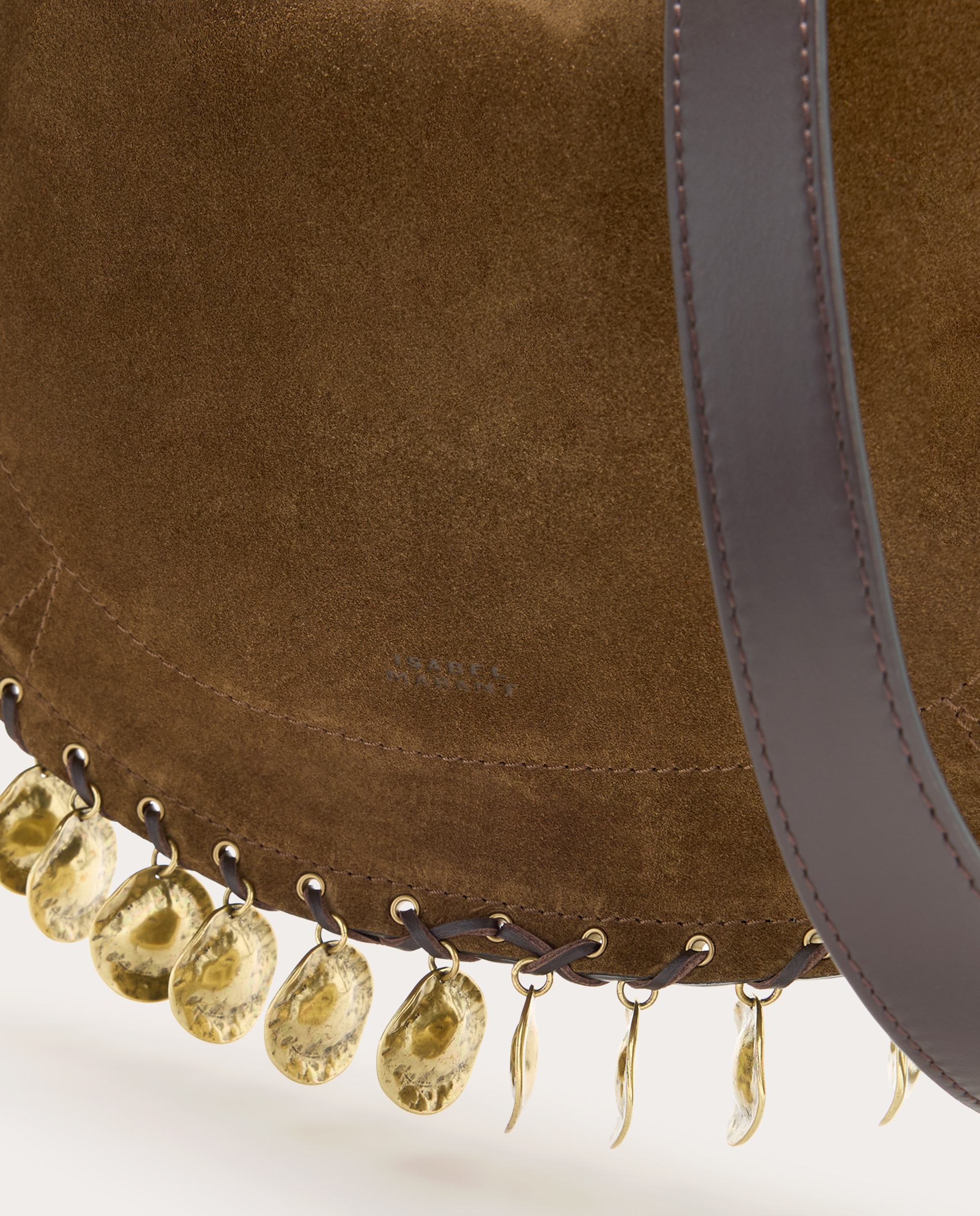 Bolso de hombro Oskan Soft Zipped de ante - Marrón claro Marrón claro-5