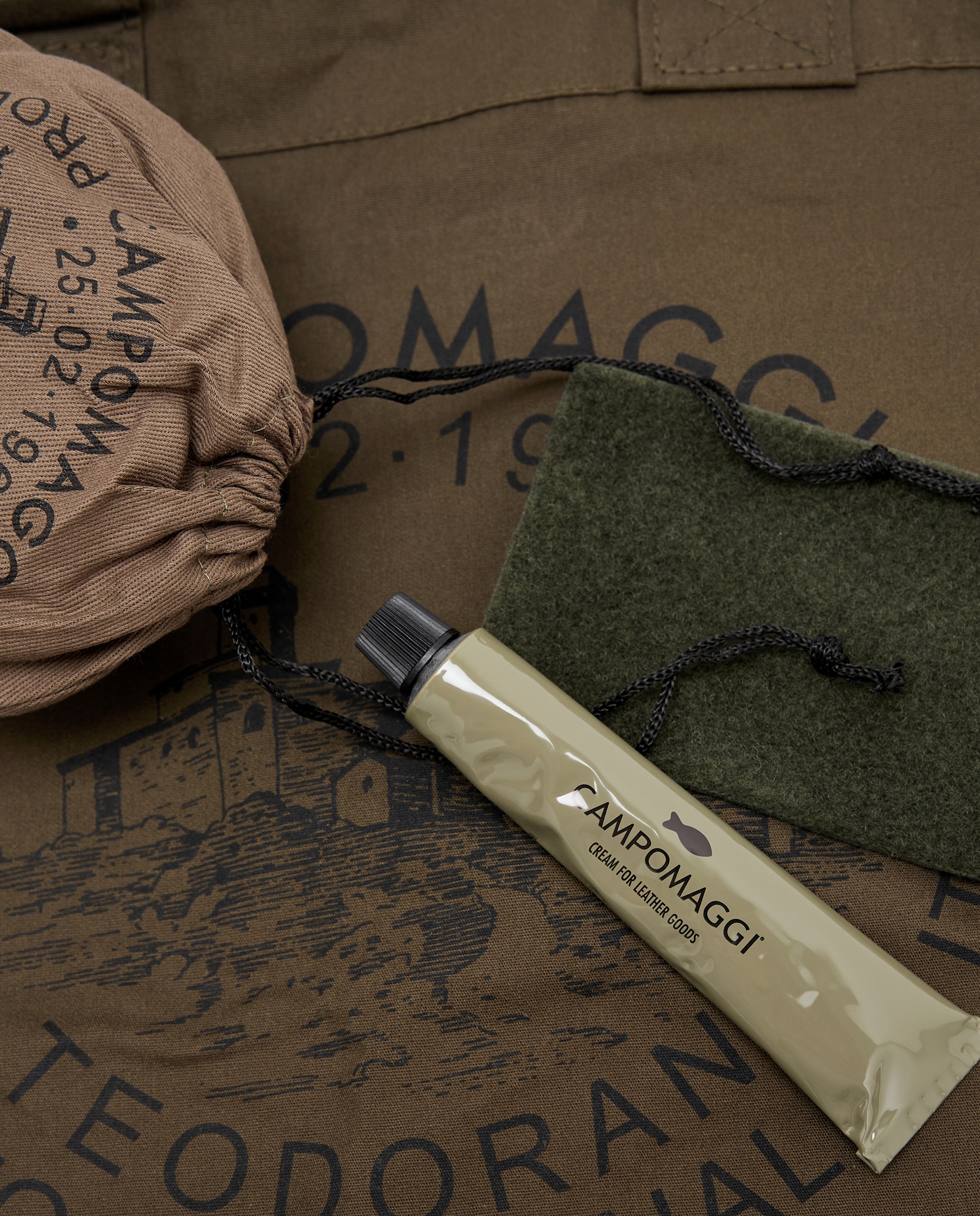 Imagen 6 de Bolso bandolera Agnes de piel - Verde militar Verde militar
