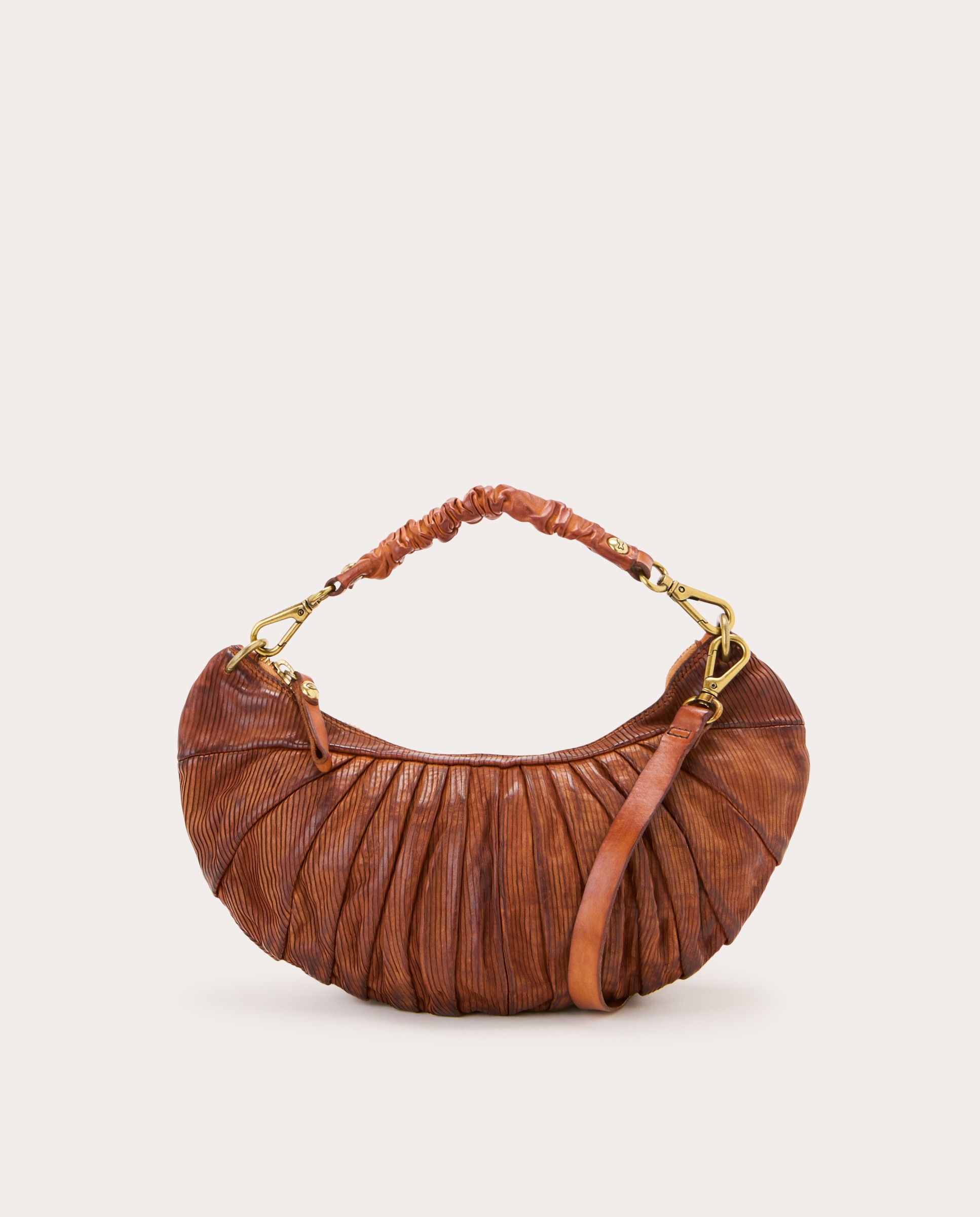 Imagen 1 de Bolso de hombro Luna de piel Marrón claro