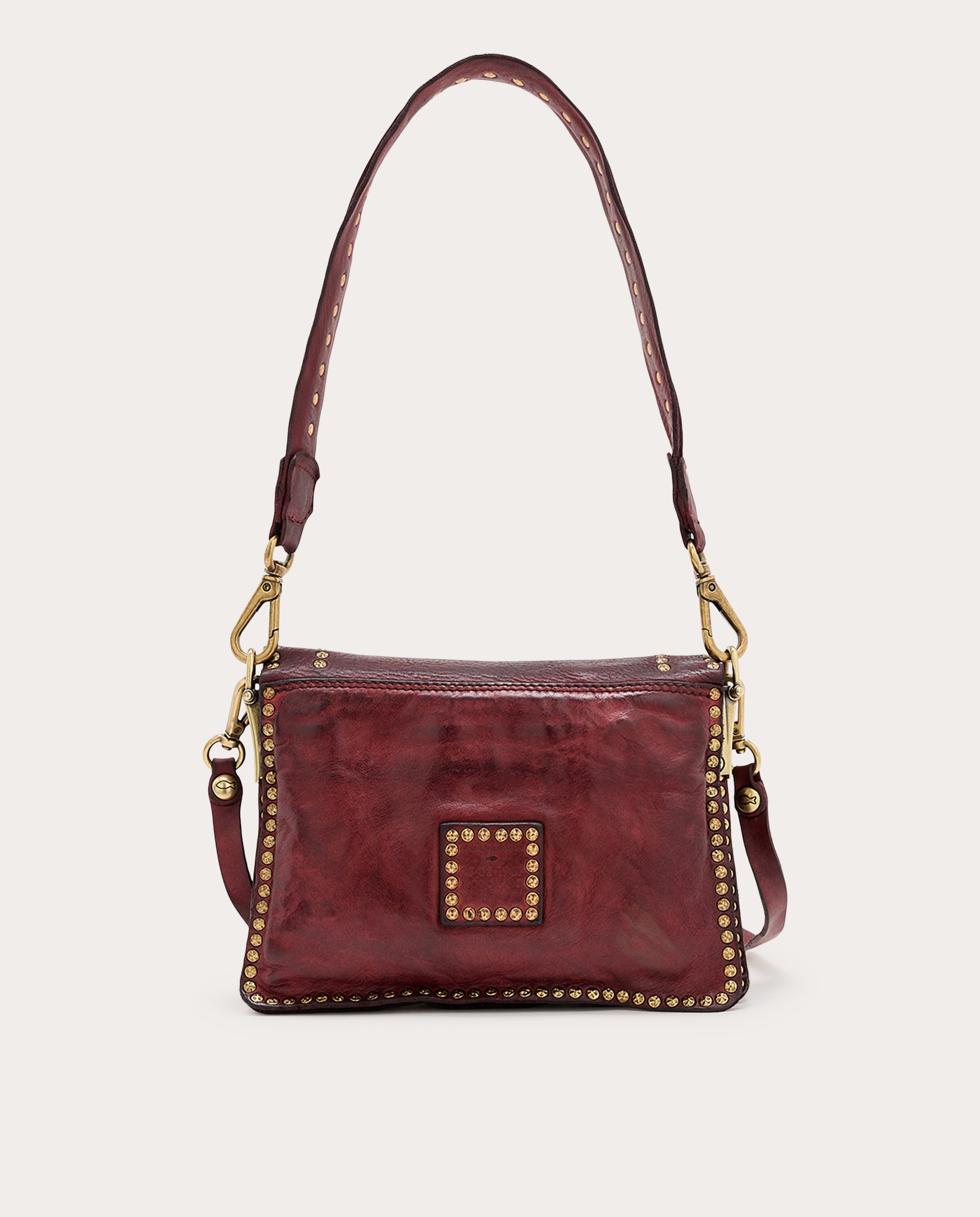 Imagen 2 de Bolso bandolera Agnes de piel - Burdeos Burdeos