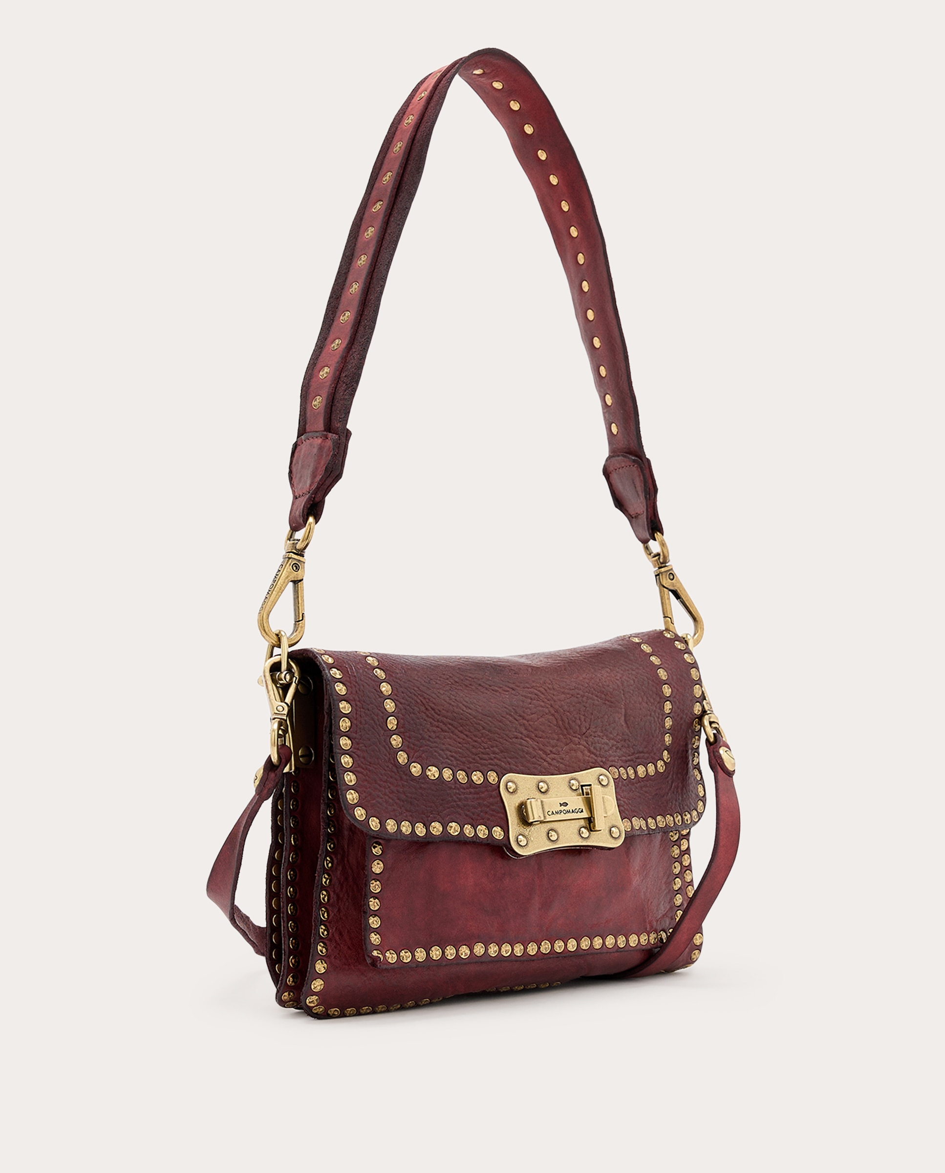 Imagen 3 de Bolso bandolera Agnes de piel - Burdeos Burdeos