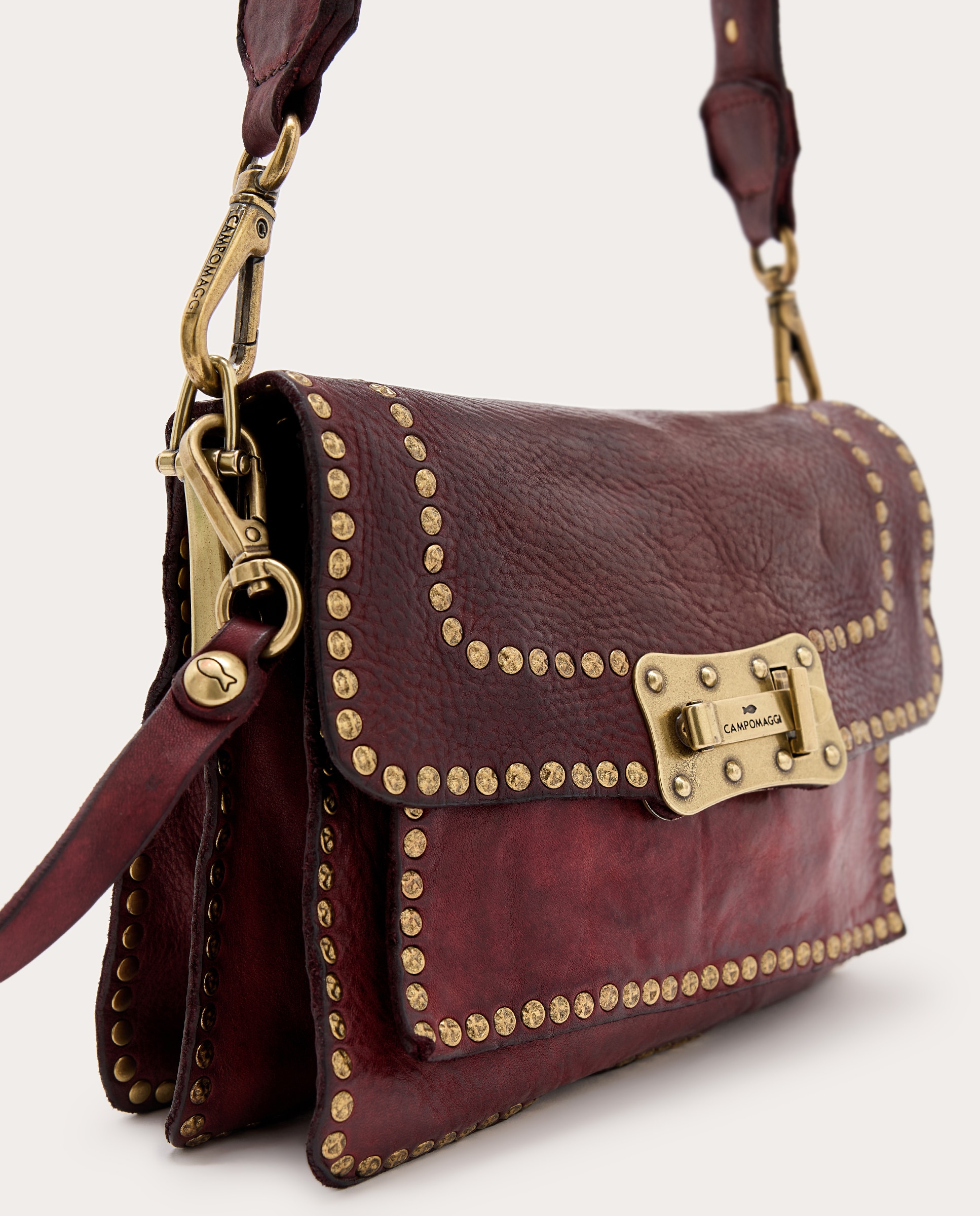 Imagen 4 de Bolso bandolera Agnes de piel - Burdeos Burdeos