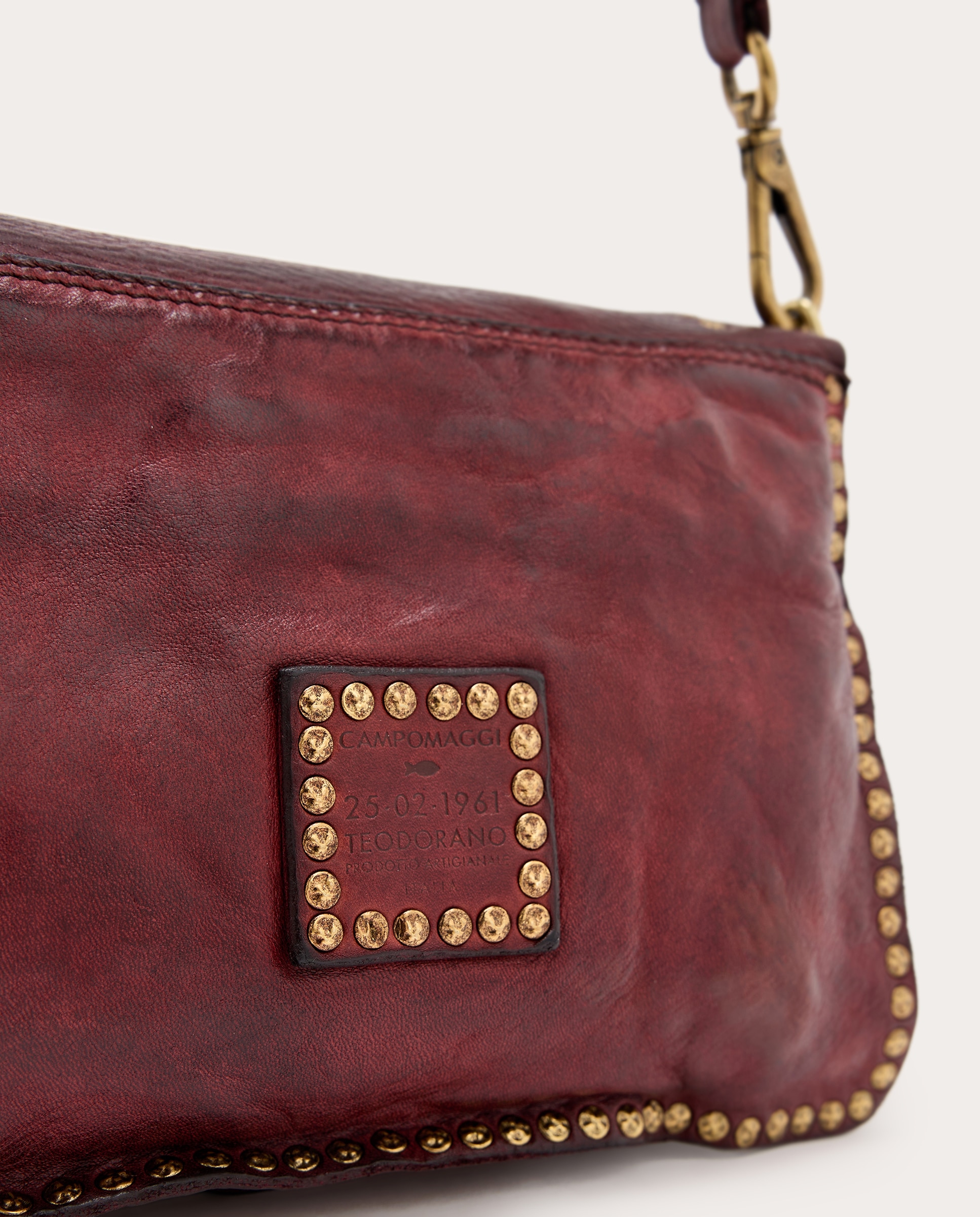 Imagen 5 de Bolso bandolera Agnes de piel - Burdeos Burdeos