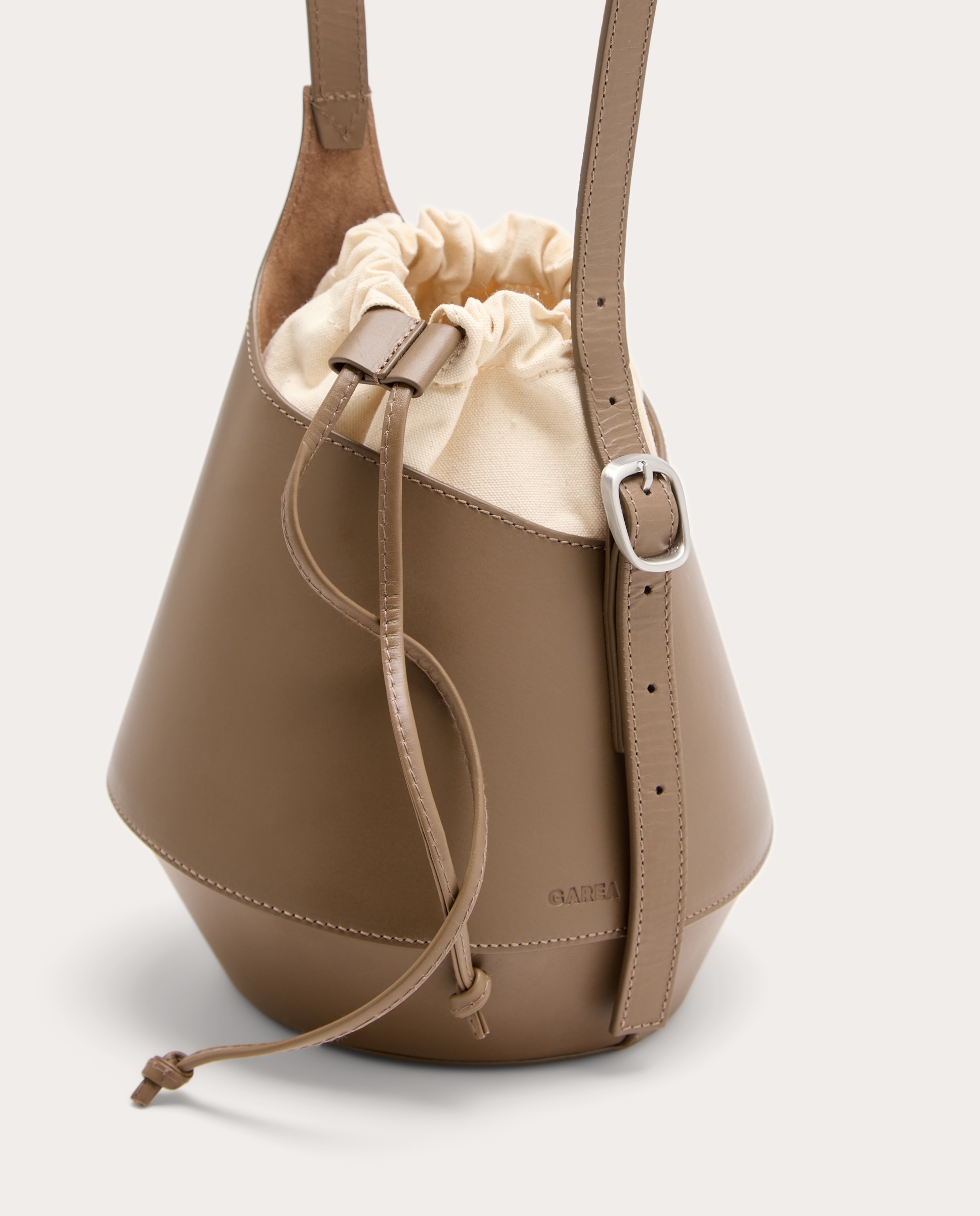 Bolso de hombro Lerna de piel - Topo Topo-3