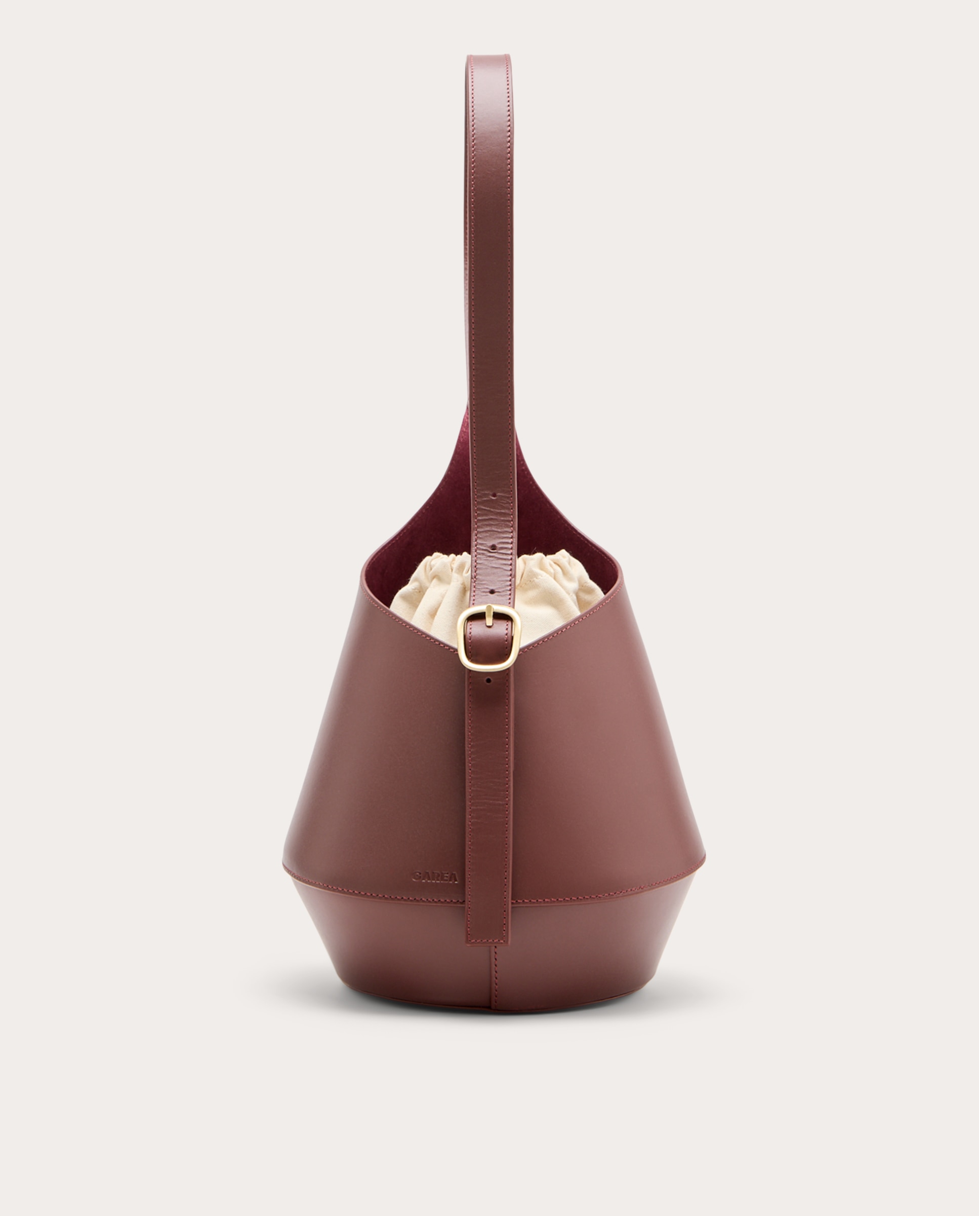 Imagen 0 de Bolso de hombro Lerna Ample de piel Marrón claro