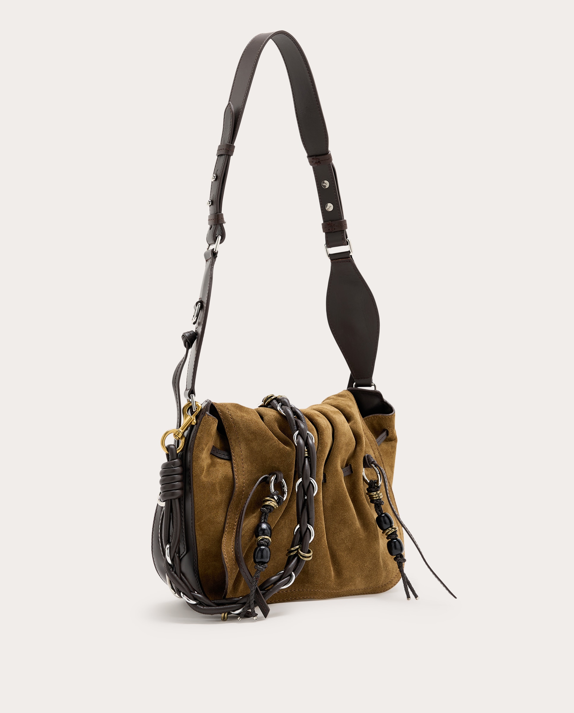 Bolso de hombro Bolton de ante 3