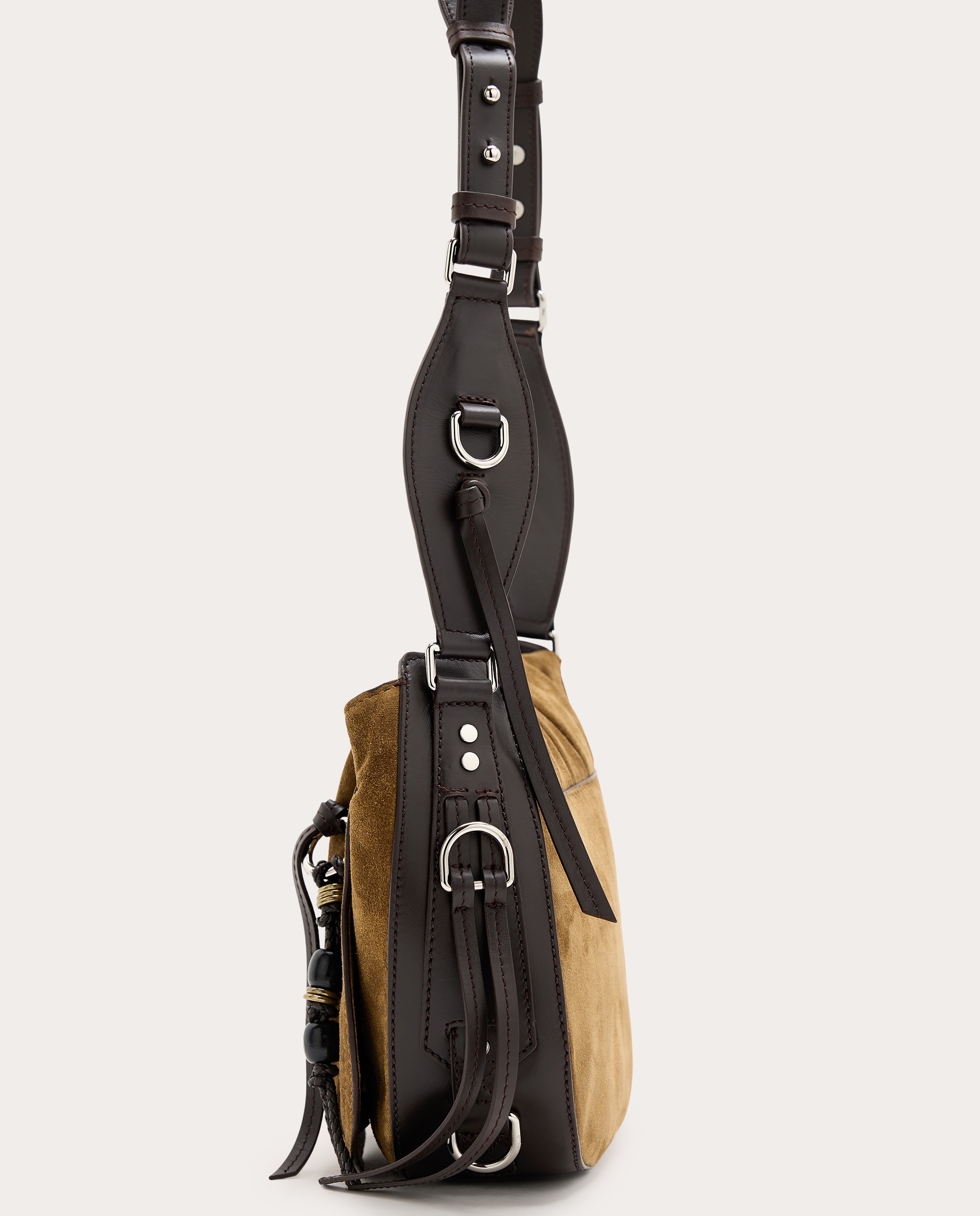 Bolso de hombro Bolton de ante 5
