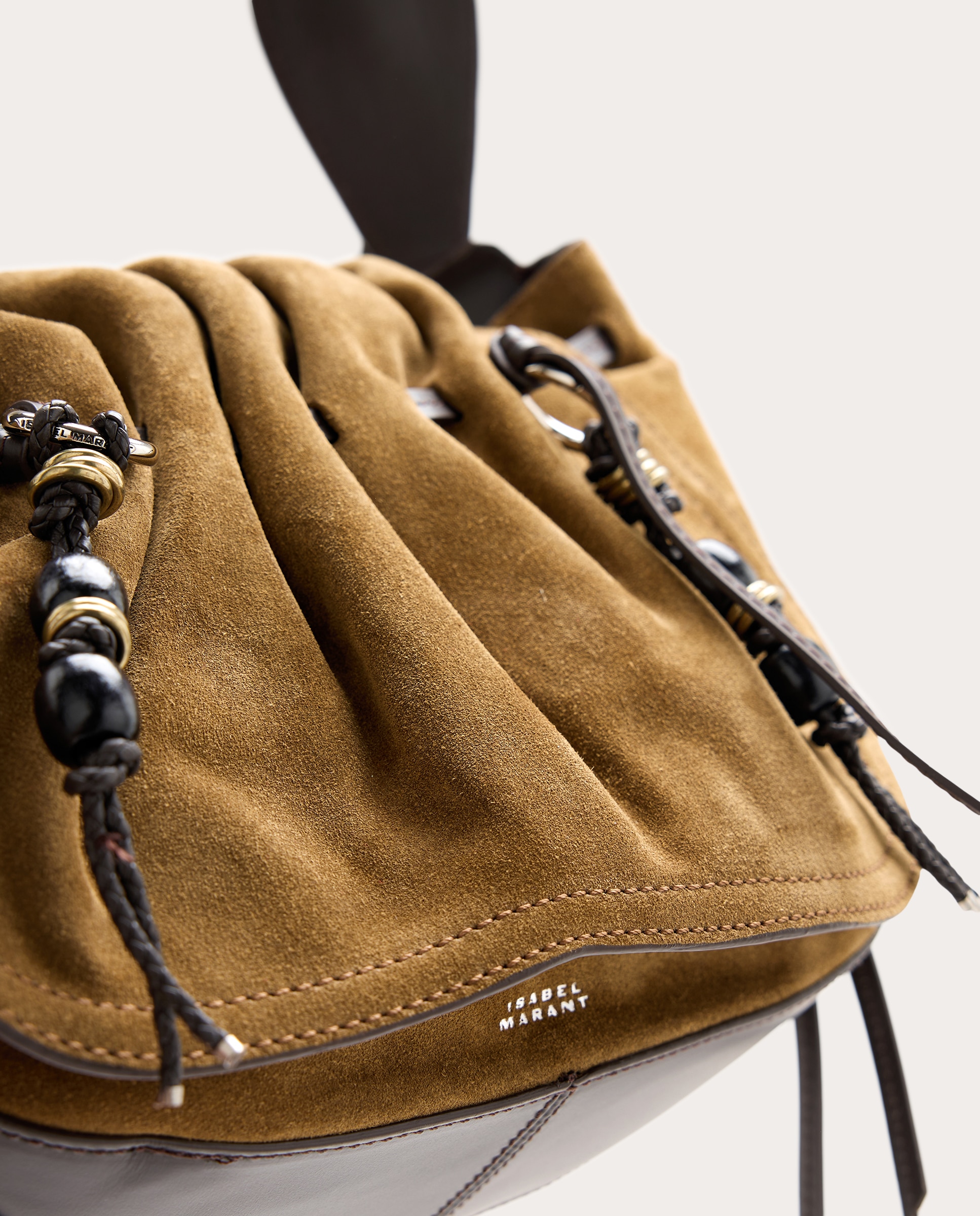 Bolso de hombro Bolton de ante 6