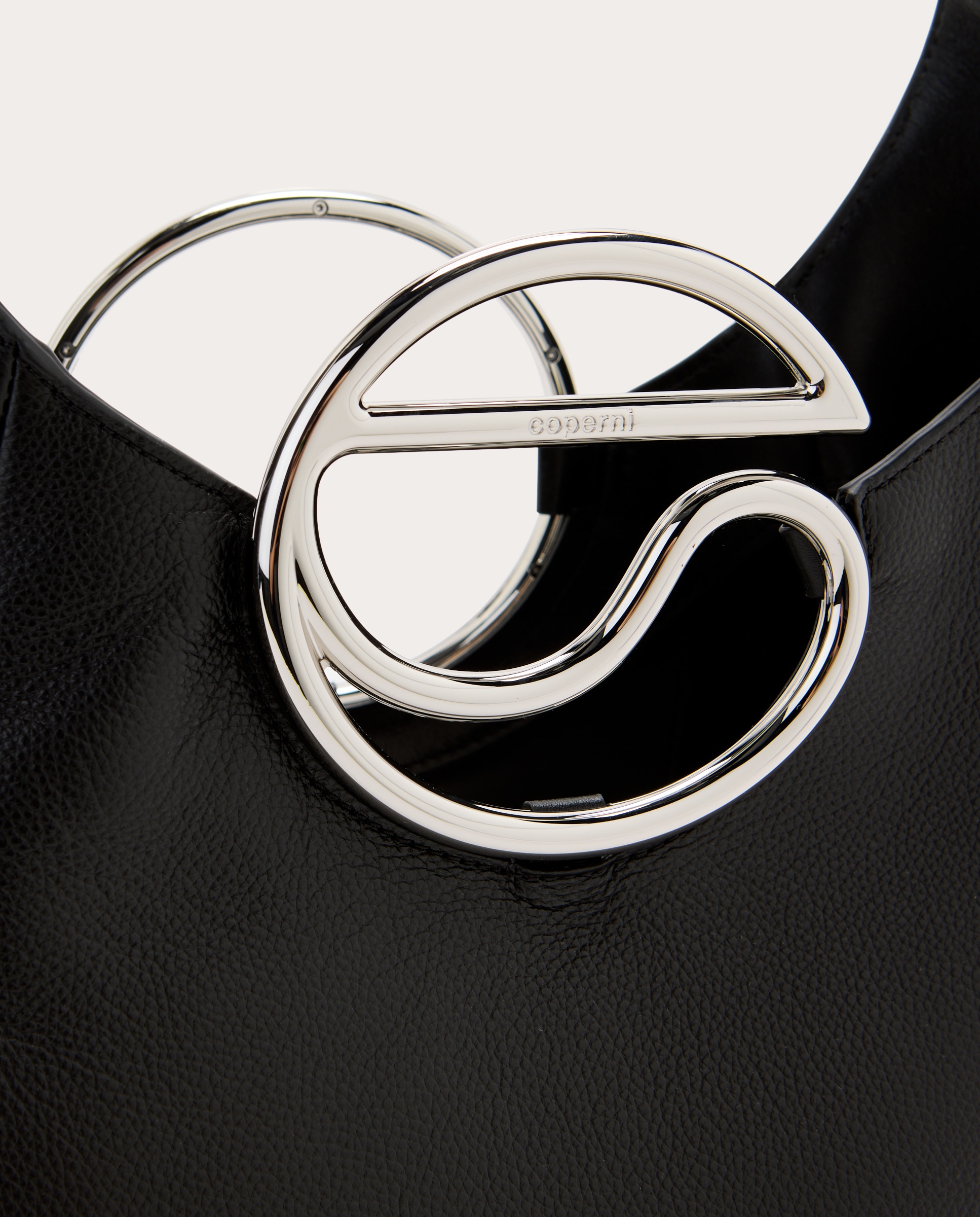 Imagen 4 de Bolso hobo de piel - Negro Negro