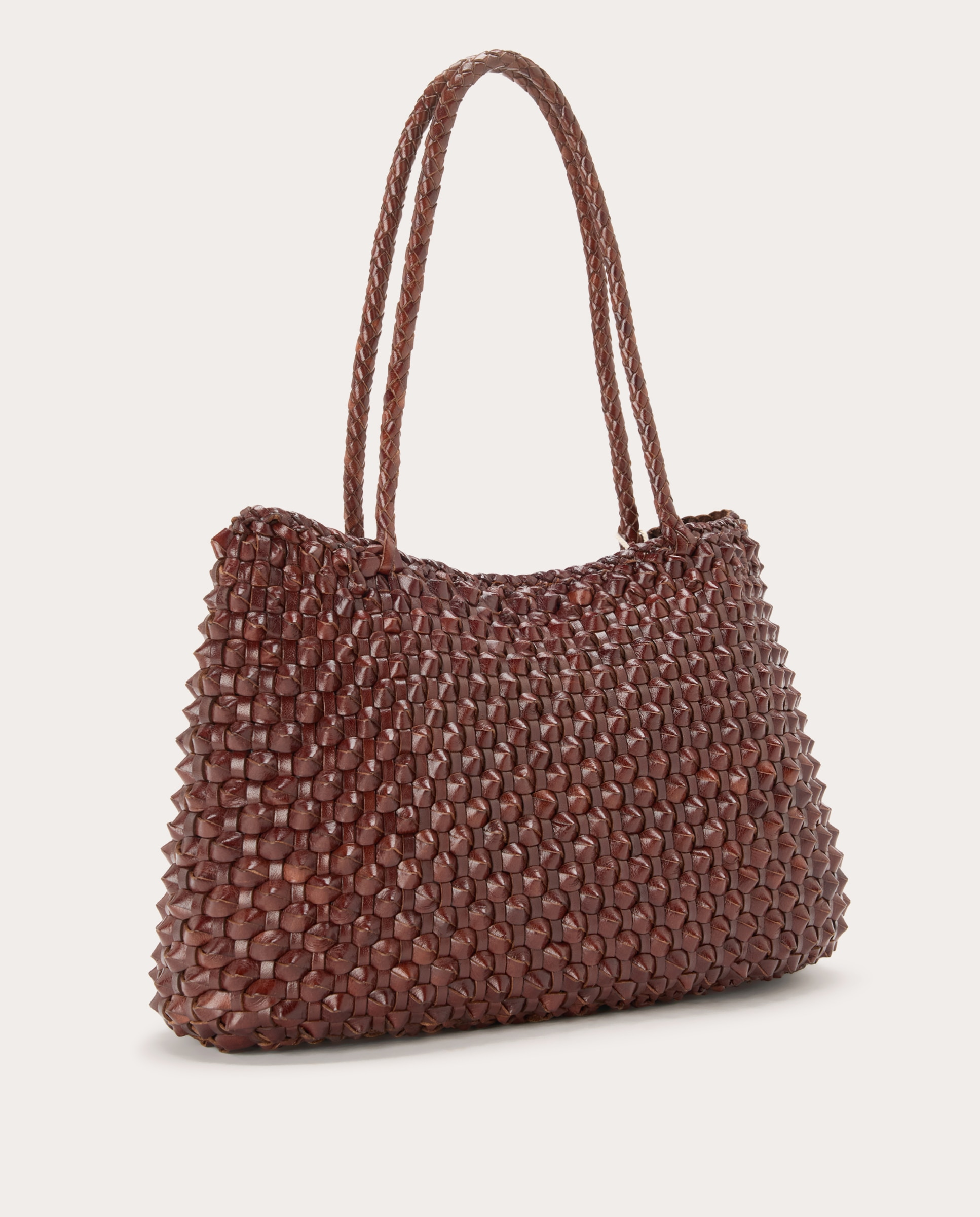 Imagen 2 de Bolso shoulder Santa Croce Cactus de piel - Marrón Marrón