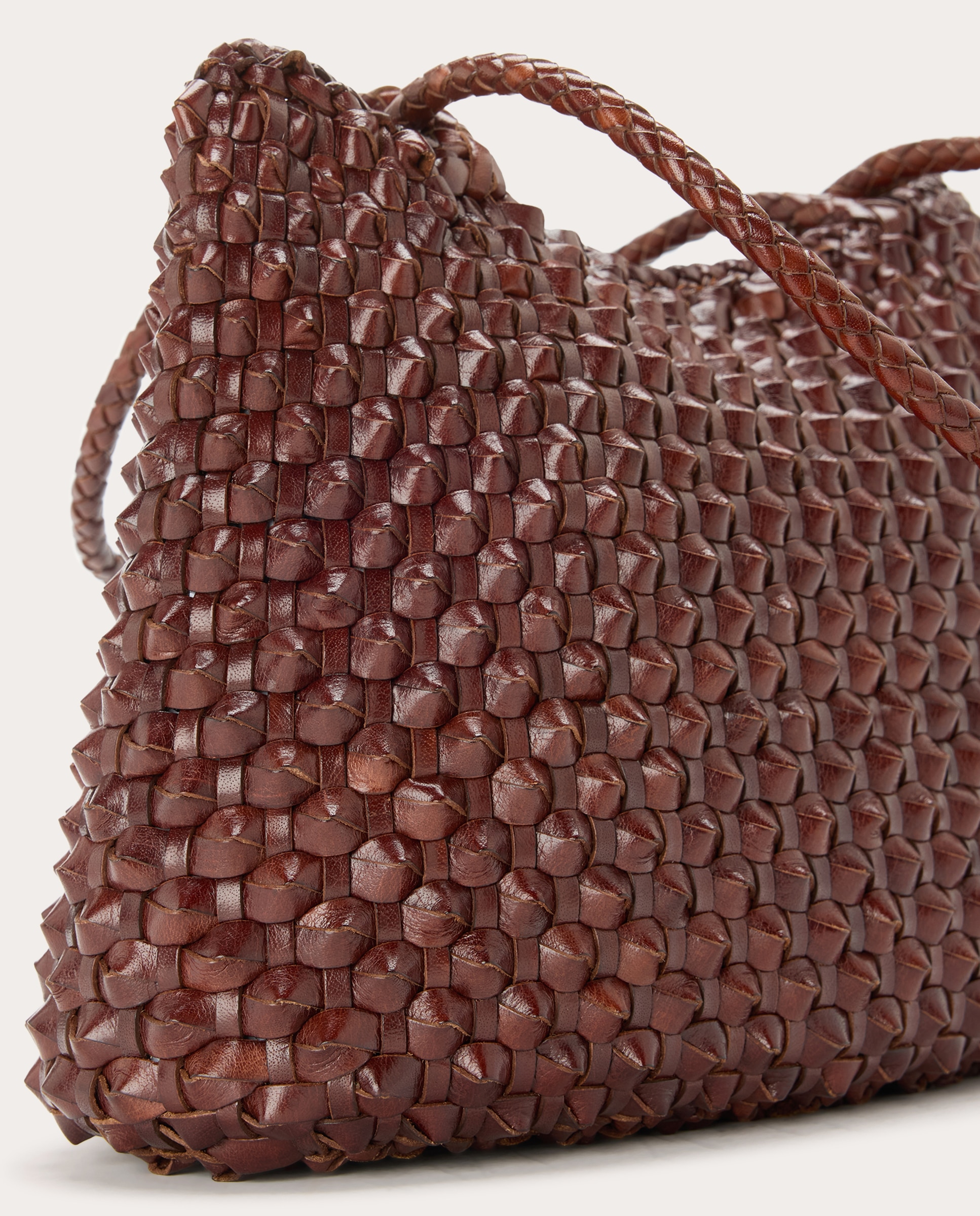 Imagen 3 de Bolso shoulder Santa Croce Cactus de piel - Marrón Marrón