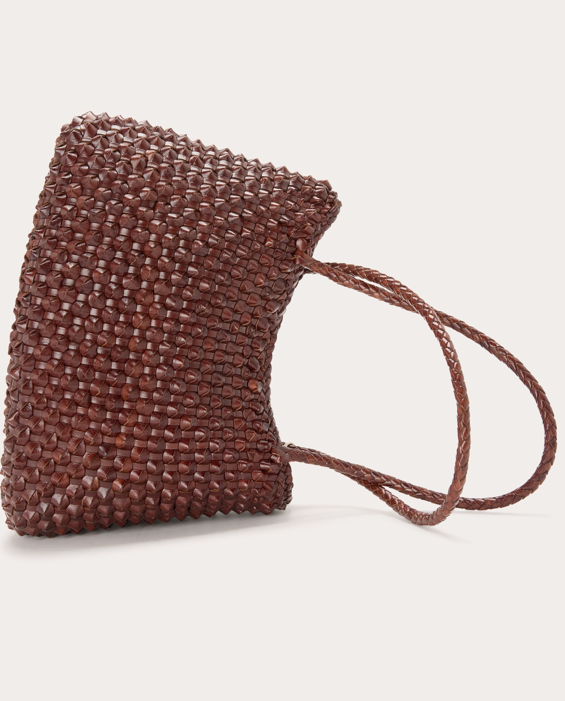Imagen 4 de Bolso shoulder Santa Croce Cactus de piel - Marrón Marrón