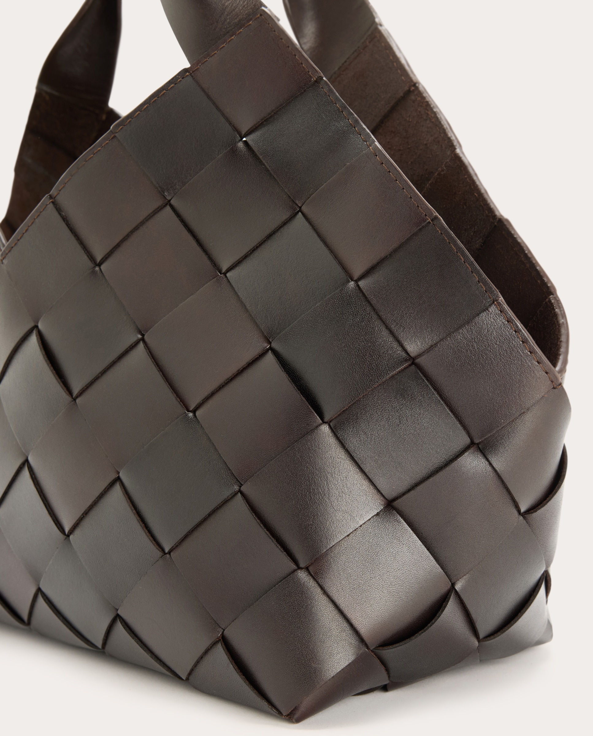 Imagen 3 de Bolso hobo Castello de piel - Marrón oscuro Marrón oscuro