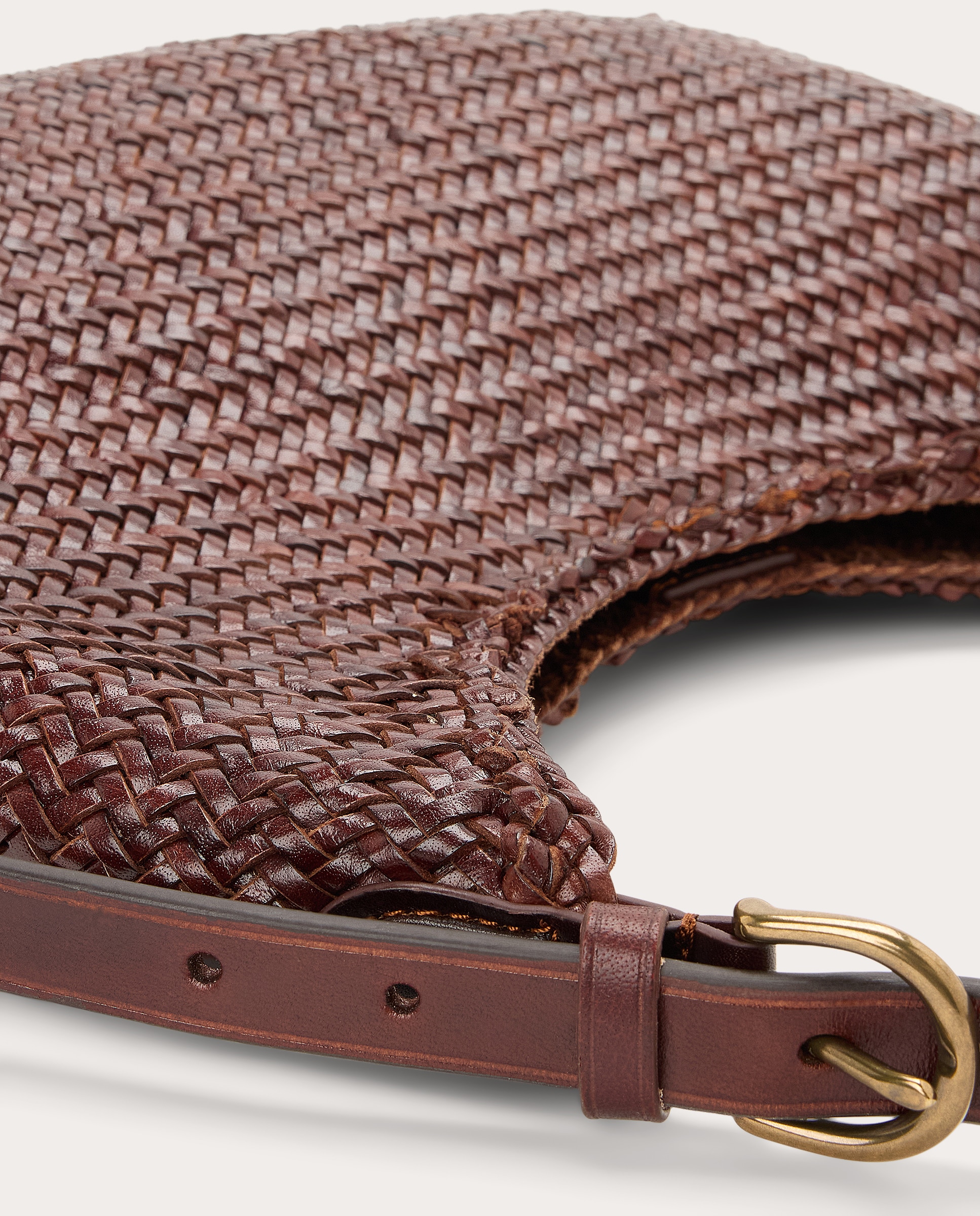 Imagen 3 de Bolso shoulder Luna Mezza de piel - Marrón Marrón