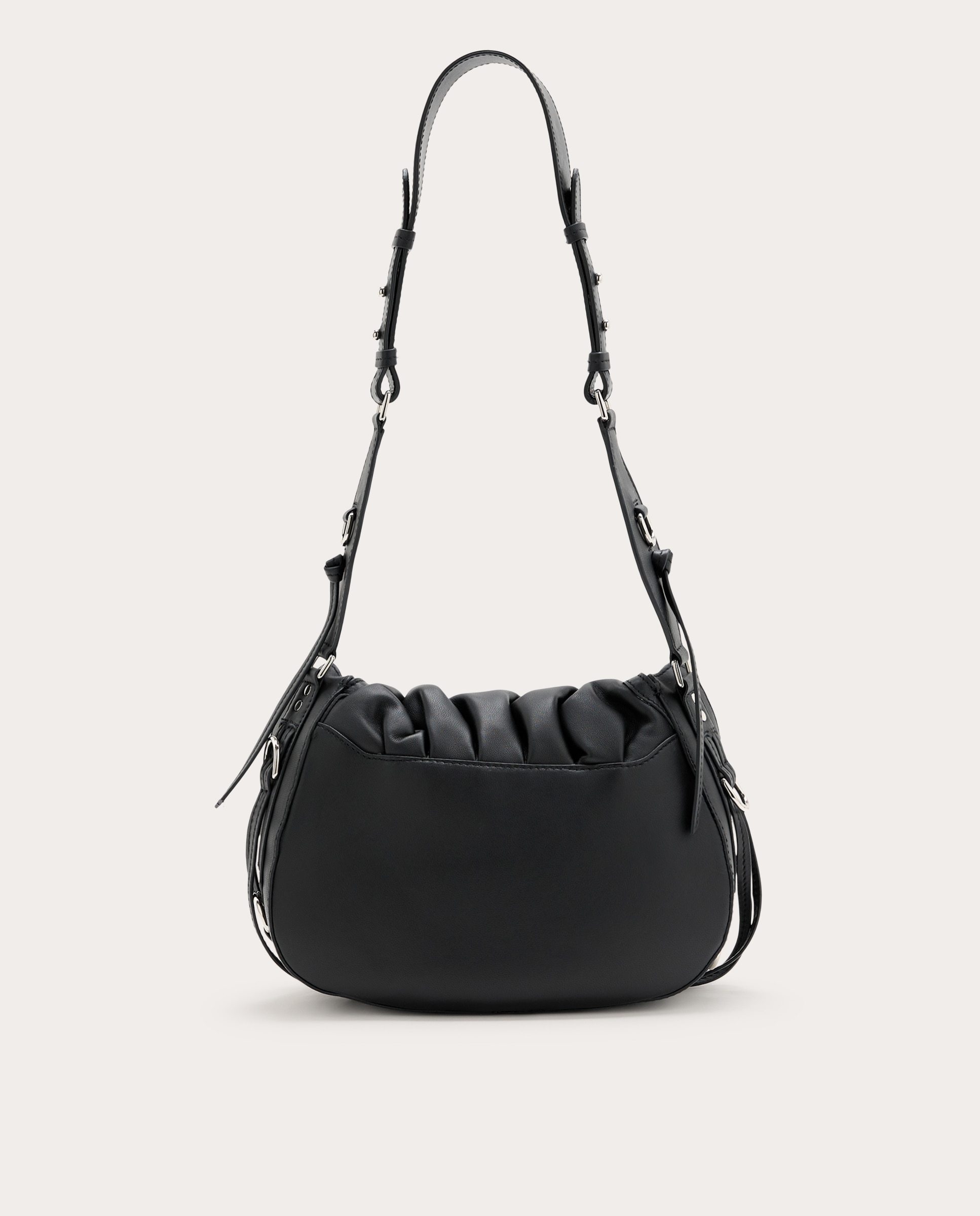 Bolso de hombro Bolton de piel - Negro Negro-2